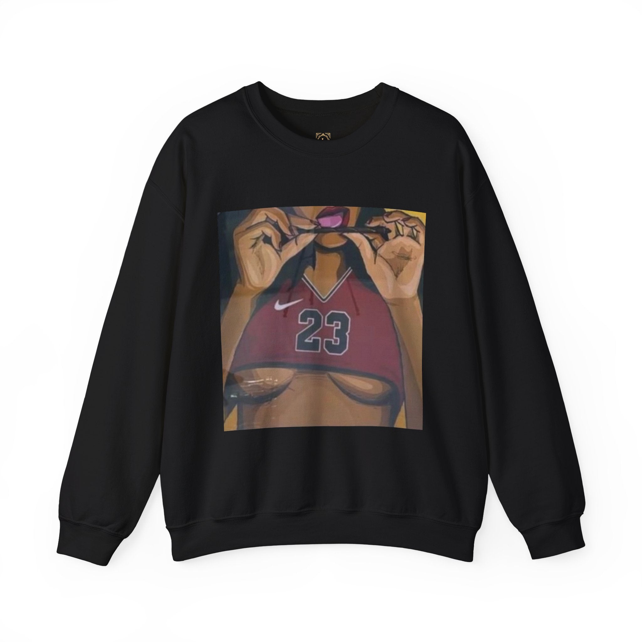 23 Jersey Crop Art Sweatshirt – Bold Urban Basketball Graphic Crewneck