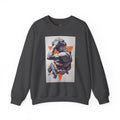 Statue Graphic Sweatshirt — Vintage Sculpture with Orange Triangle