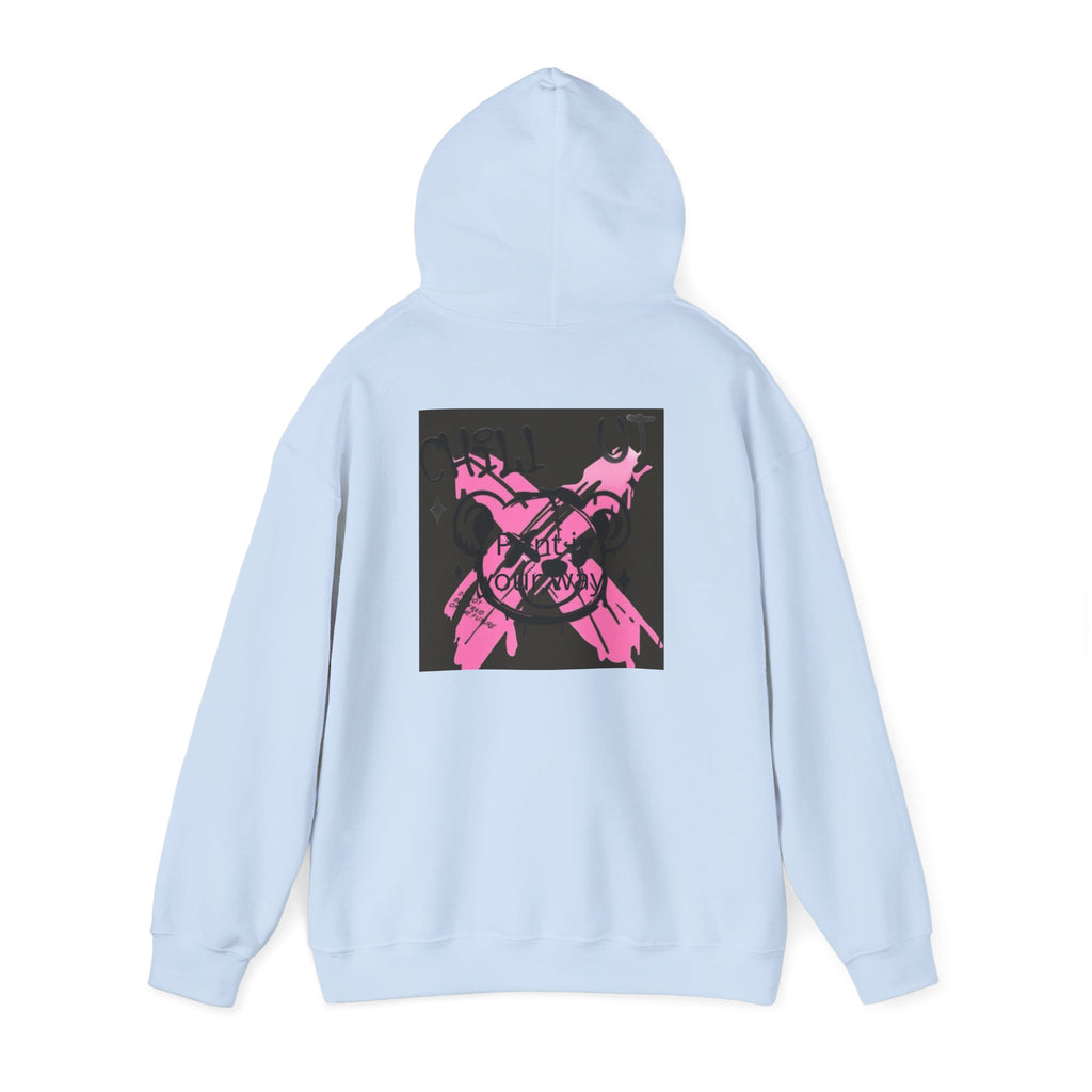 Crossed Guns Hoodie – Pink Retro Graphic Hooded Sweatshirt