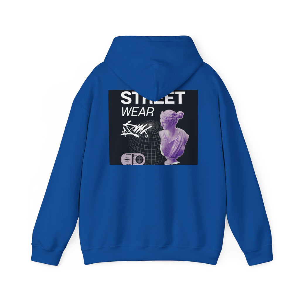 Streetwear Hoodie — 'STREET WEAR' Vaporwave Statue Graphic Pullover