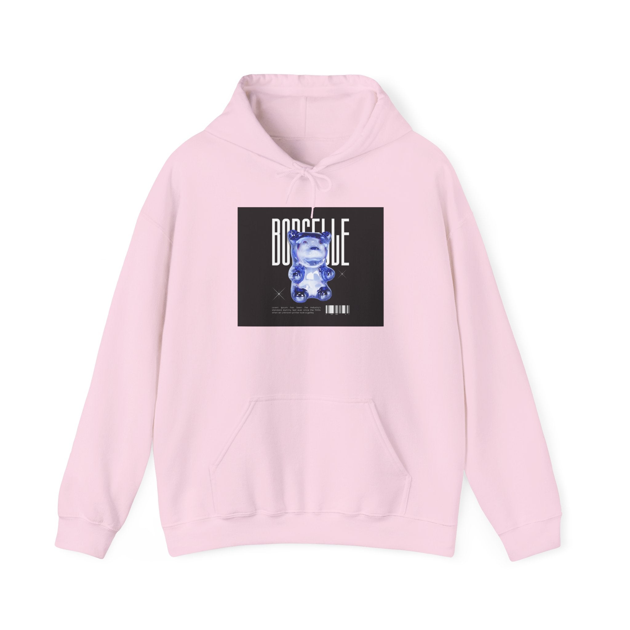 Boglebear Graphic Hoodie — Retro Blue Bear Design