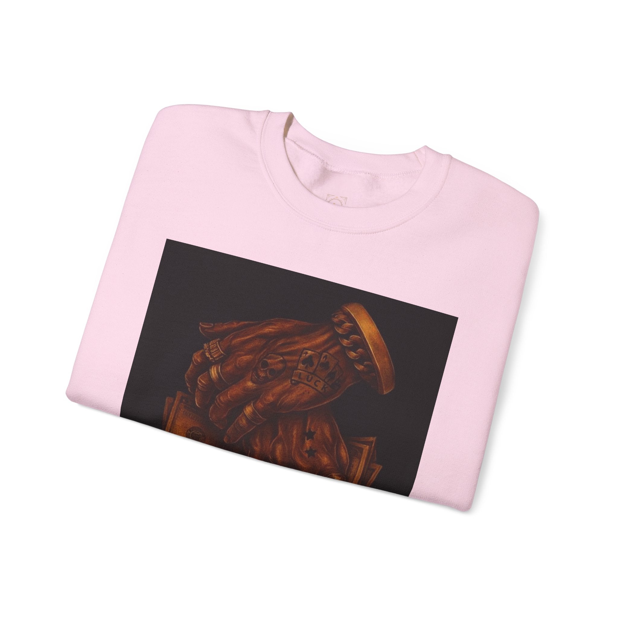 Crewneck Sweatshirt — 'Money Biggest Power' Graphic Pullover