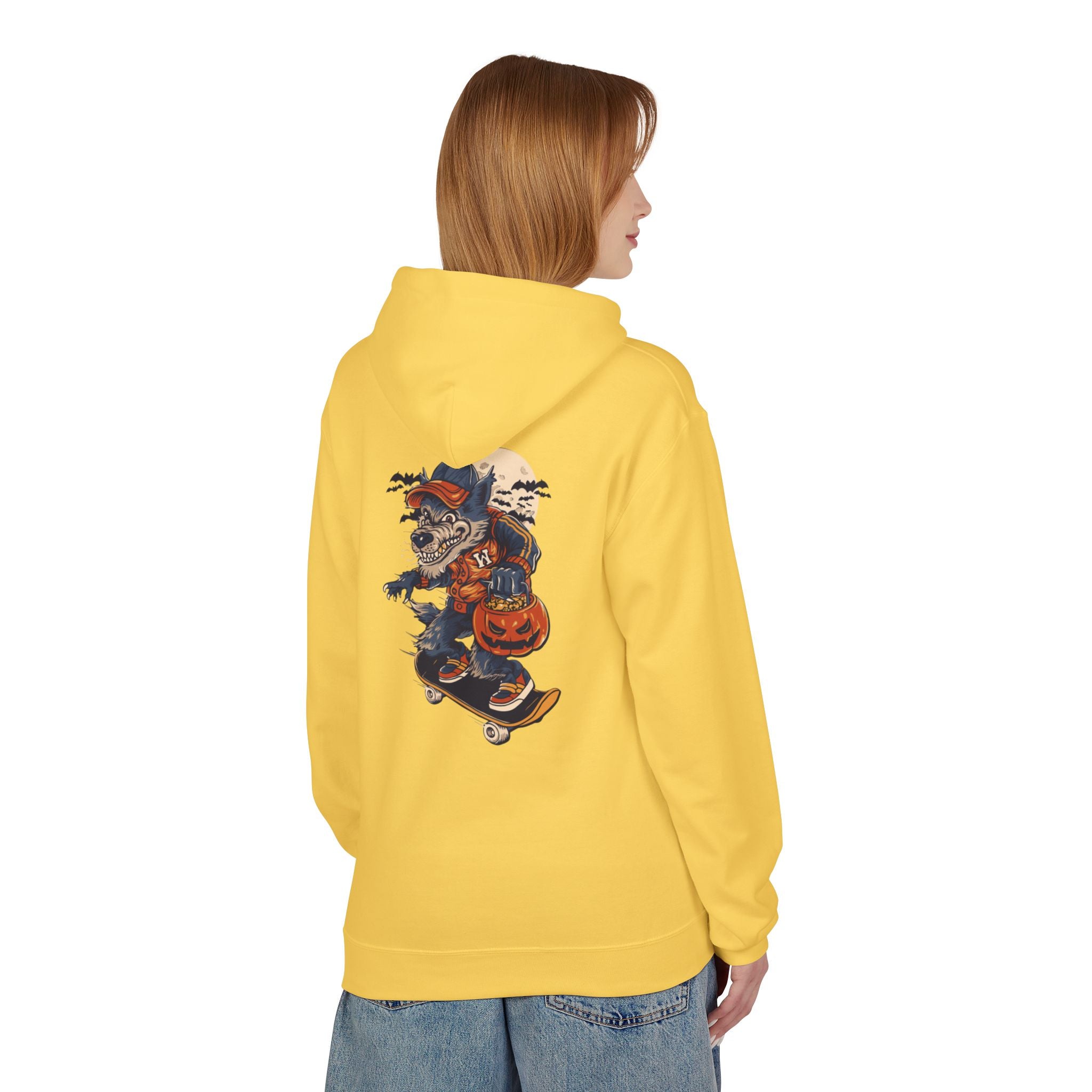 Skull Collage Hoodie — Grunge Floral Skull Graphic Pullover