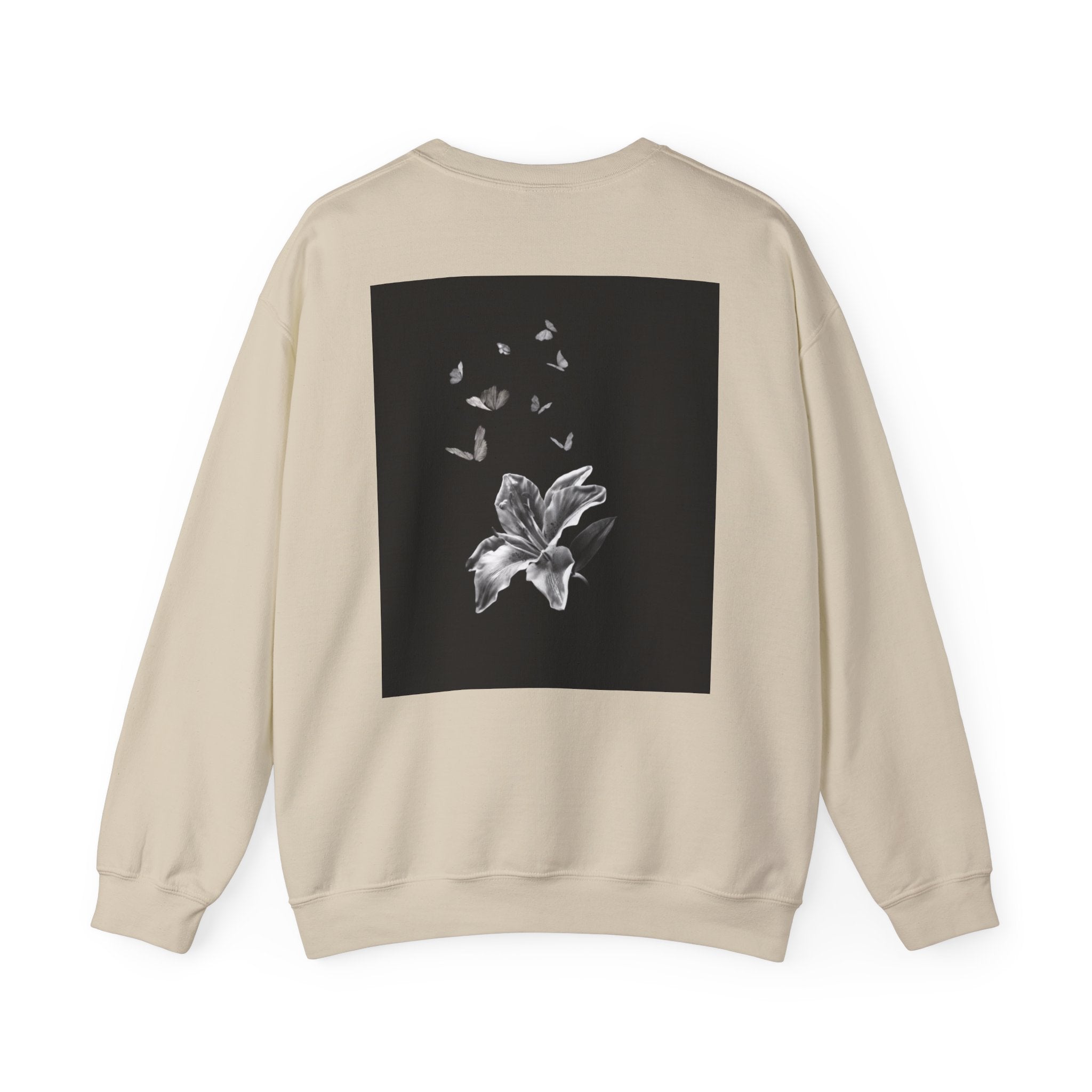 Floral Butterfly Crewneck Sweatshirt