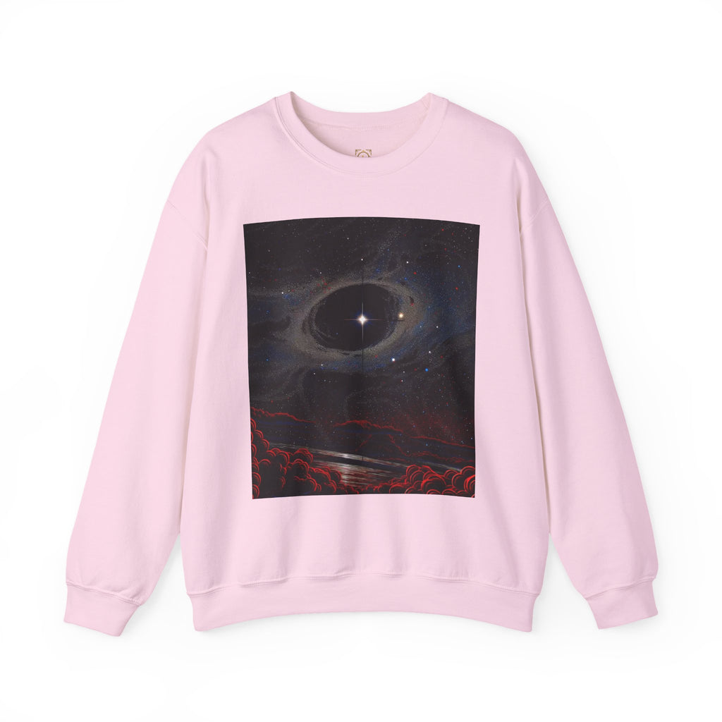 Cosmic Eclipse Crewneck Sweatshirt — 'Legaciess' Logo Back