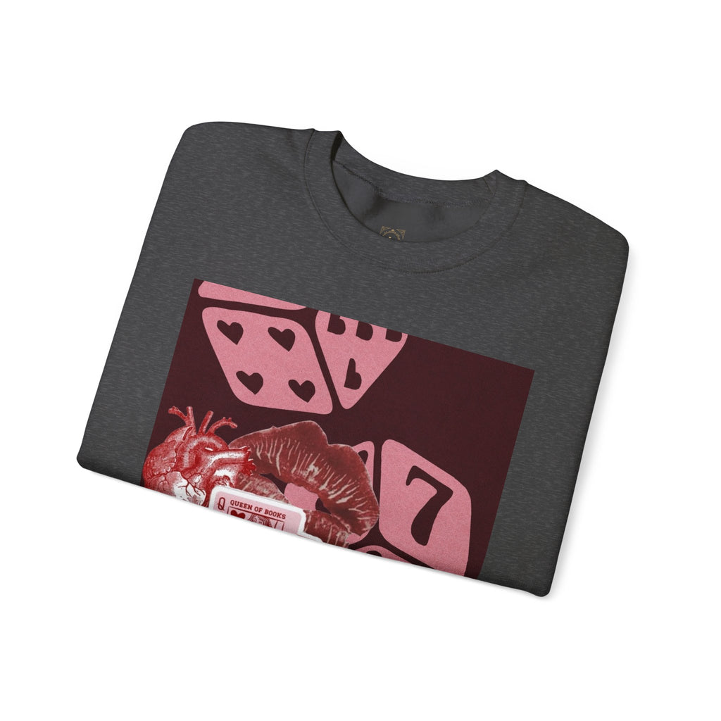 Lucky Heart Dice Crewneck Sweatshirt — 'Legaciess' Logo Back