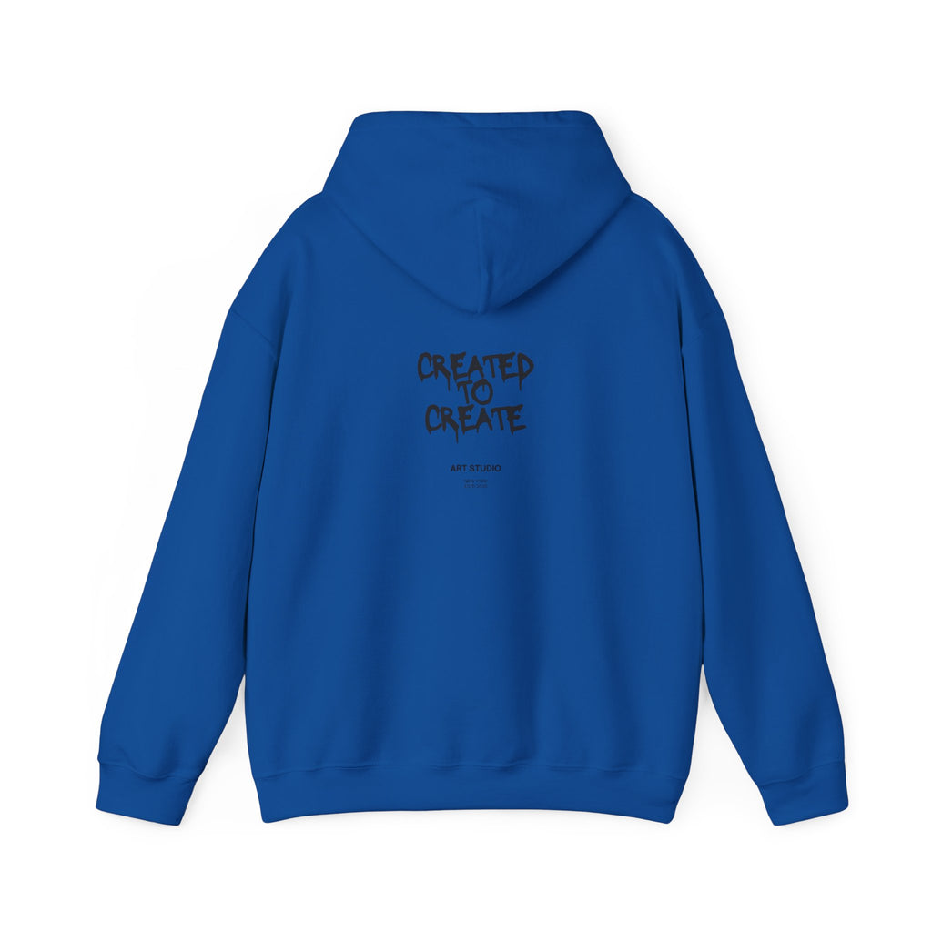 Created to Create Hoodie – Inspirational Artist Sweatshirt