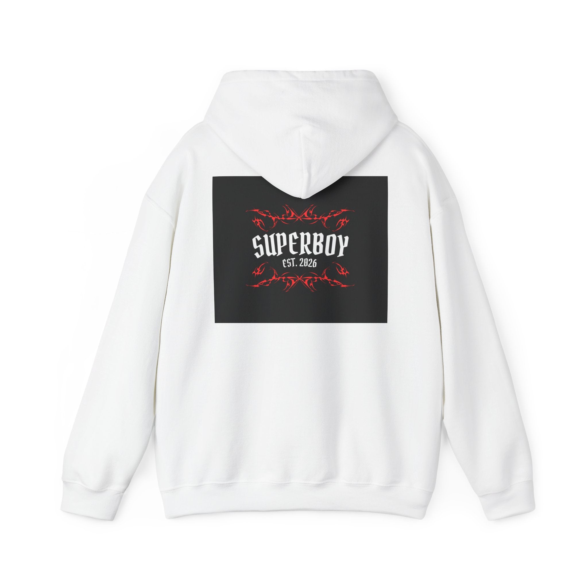 Superboy Hoodie — Vintage Crest 'Superboy Est. 2026' Graphic Pullover