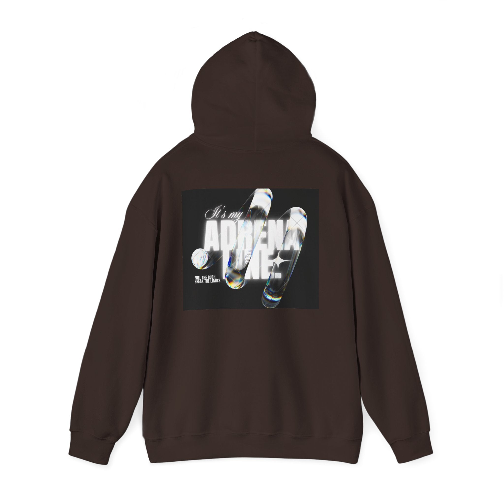 Bubble Text 'Adrenaline' Graphic Hoodie — Urban Streetwear Pullover