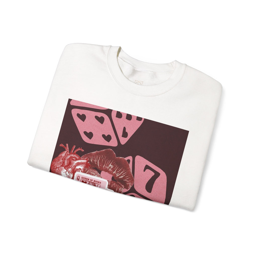 Lucky Heart Dice Crewneck Sweatshirt — 'Legaciess' Logo Back