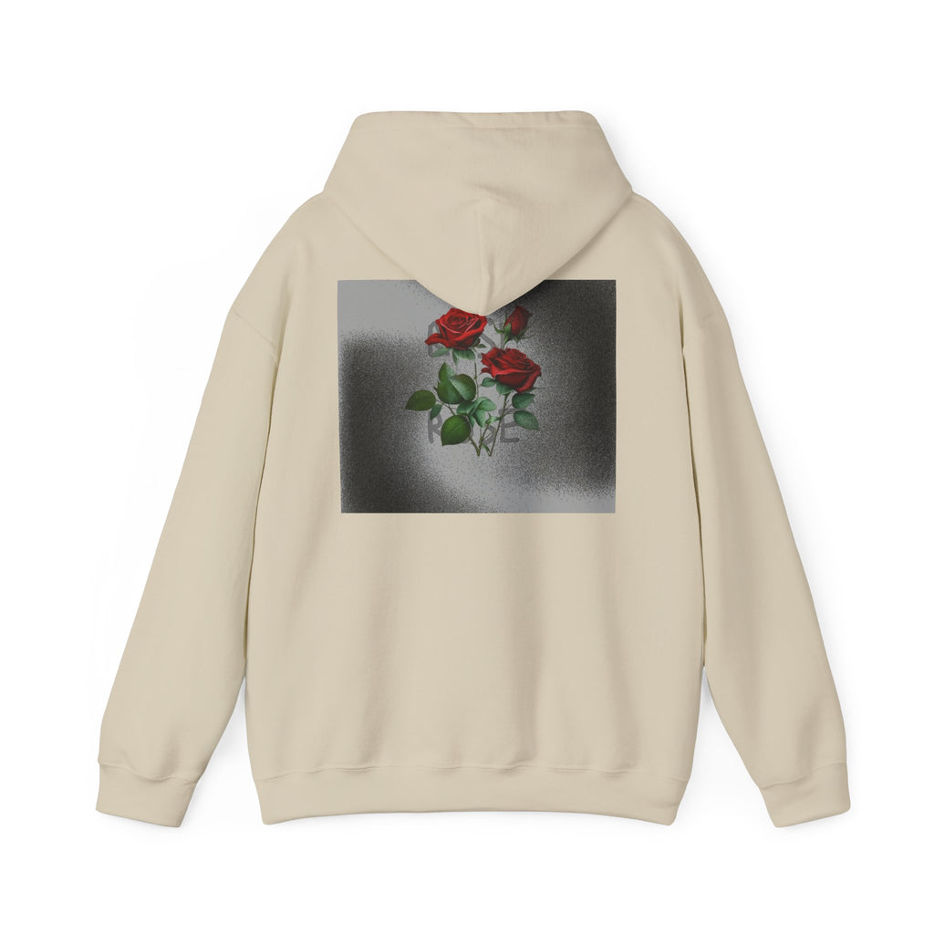 Rose Bloom Hoodie — Vintage Red Roses Graphic Pullover