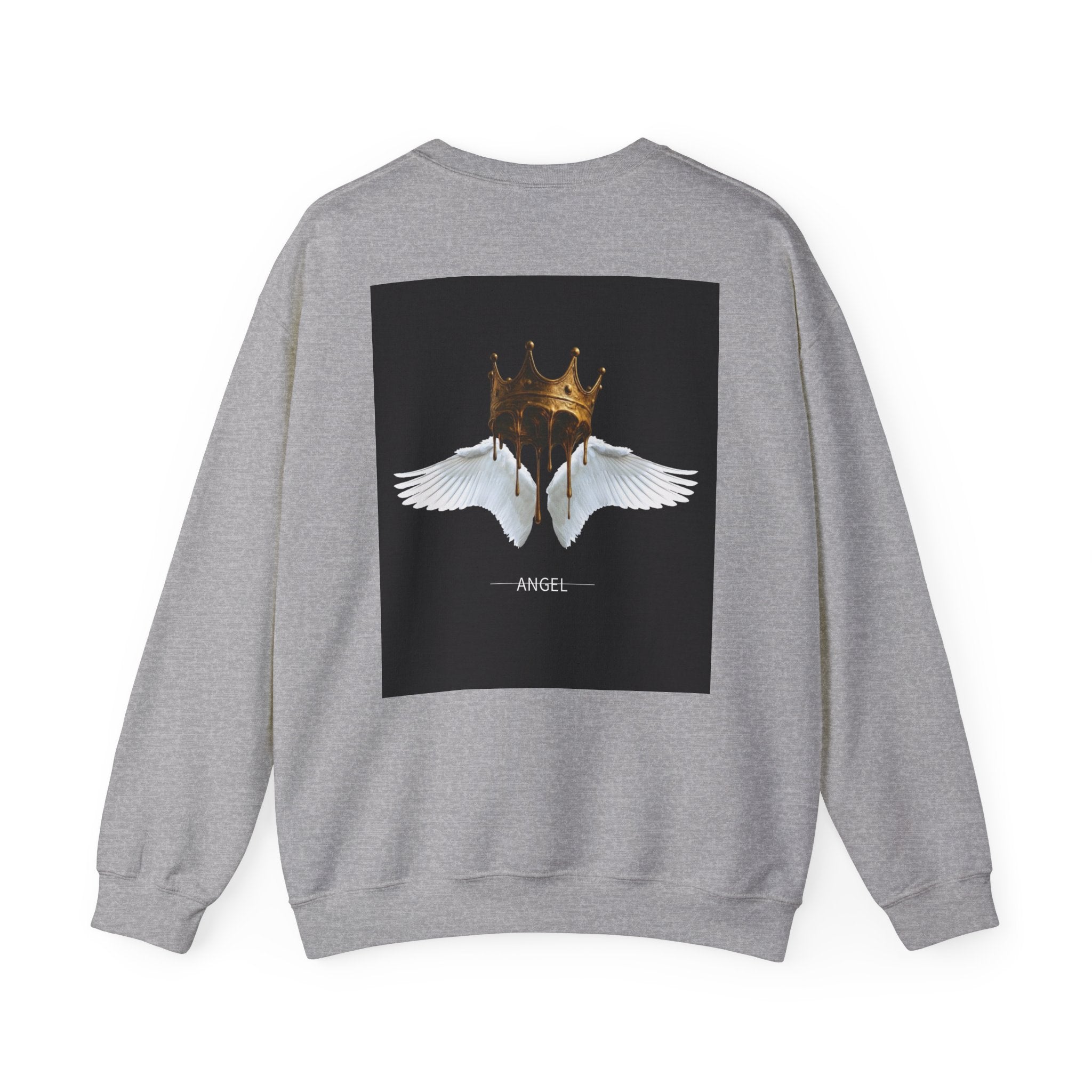Angel Wings & Dripping Crown Crewneck Sweatshirt