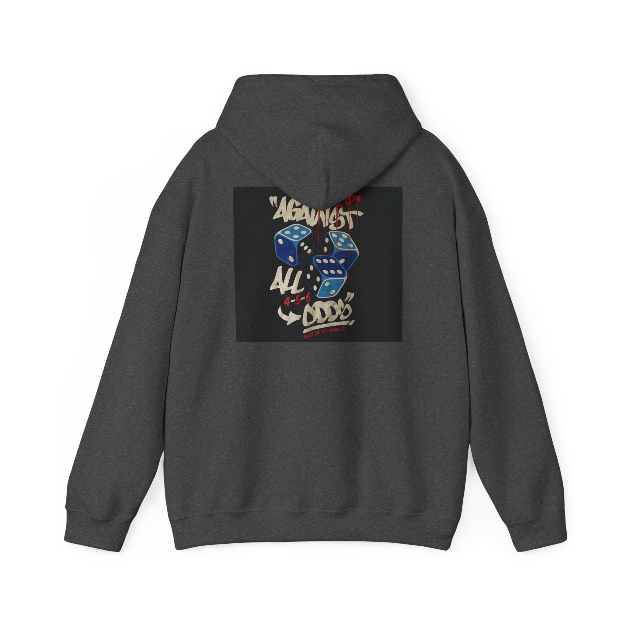 Against All Odds Hoodie — Vintage Dice Graphic Pullover