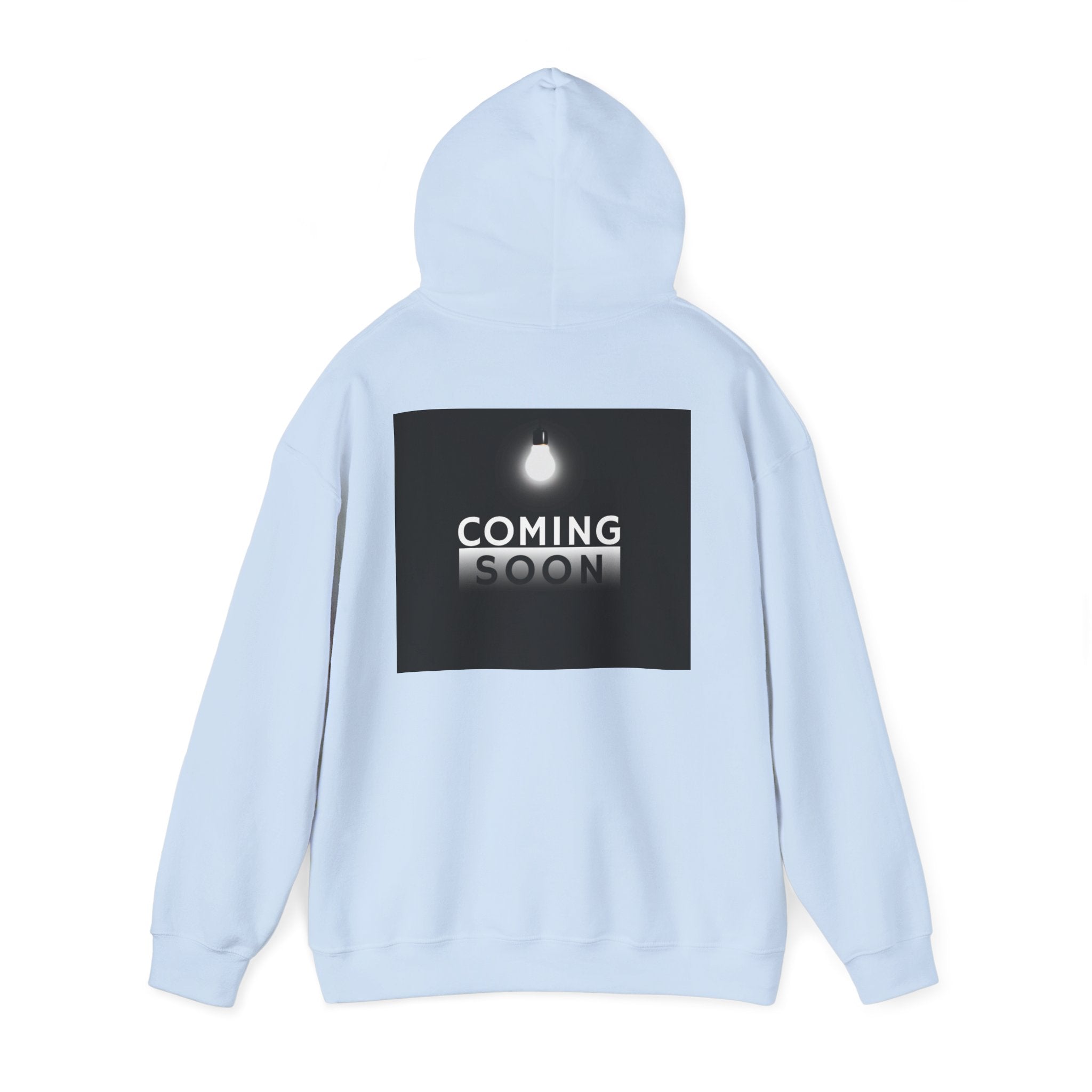 Coming Soon Hoodie - Minimal Neon Sign Pullover