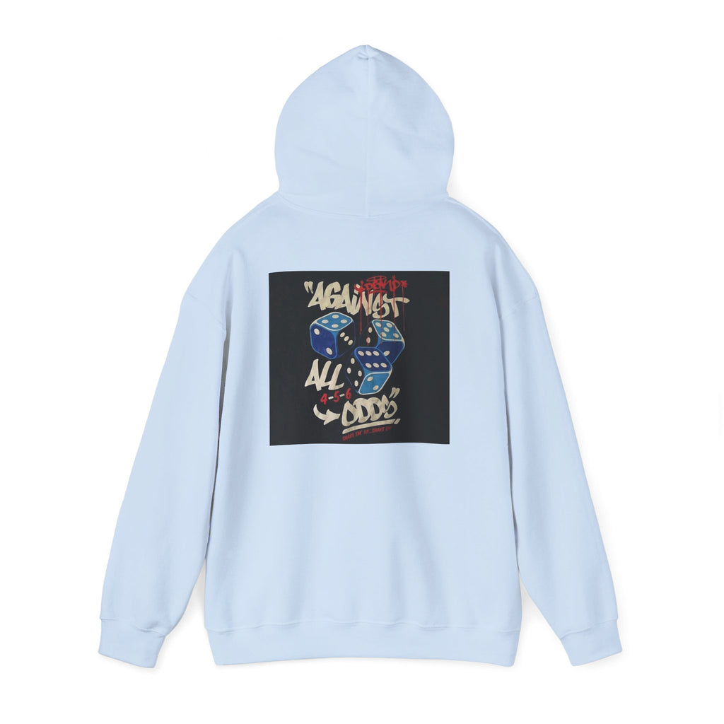 Against All Odds Hoodie — Vintage Dice Graphic Pullover