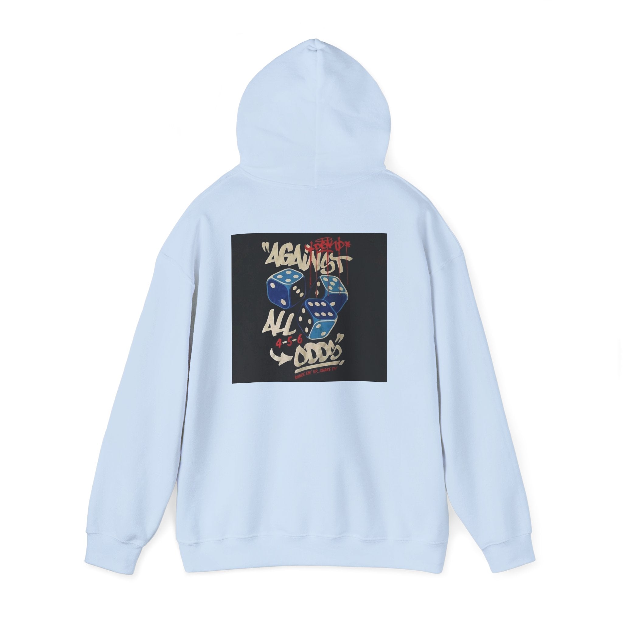 Against All Odds Hoodie — Vintage Dice Graphic Pullover