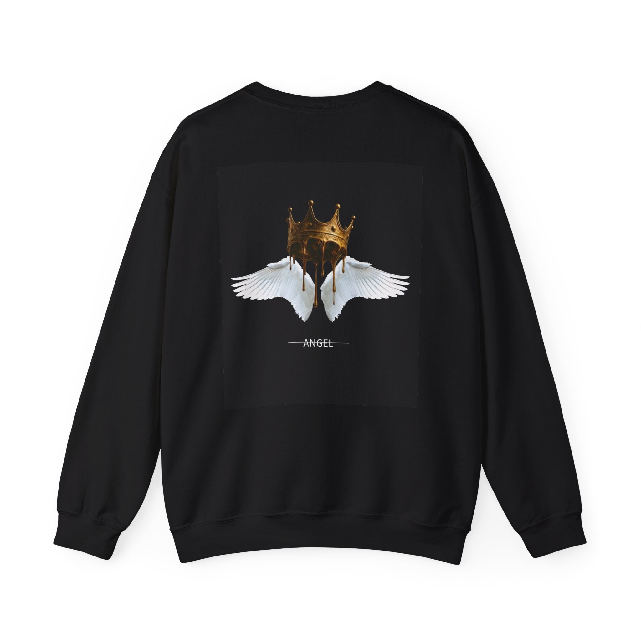 Angel Wings & Dripping Crown Crewneck Sweatshirt
