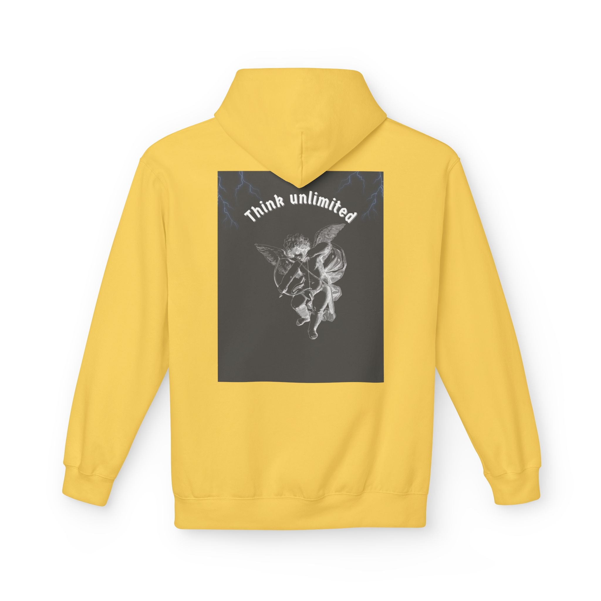 Think Unlimited Hoodie — Inspirational Angel Graphic Pullover