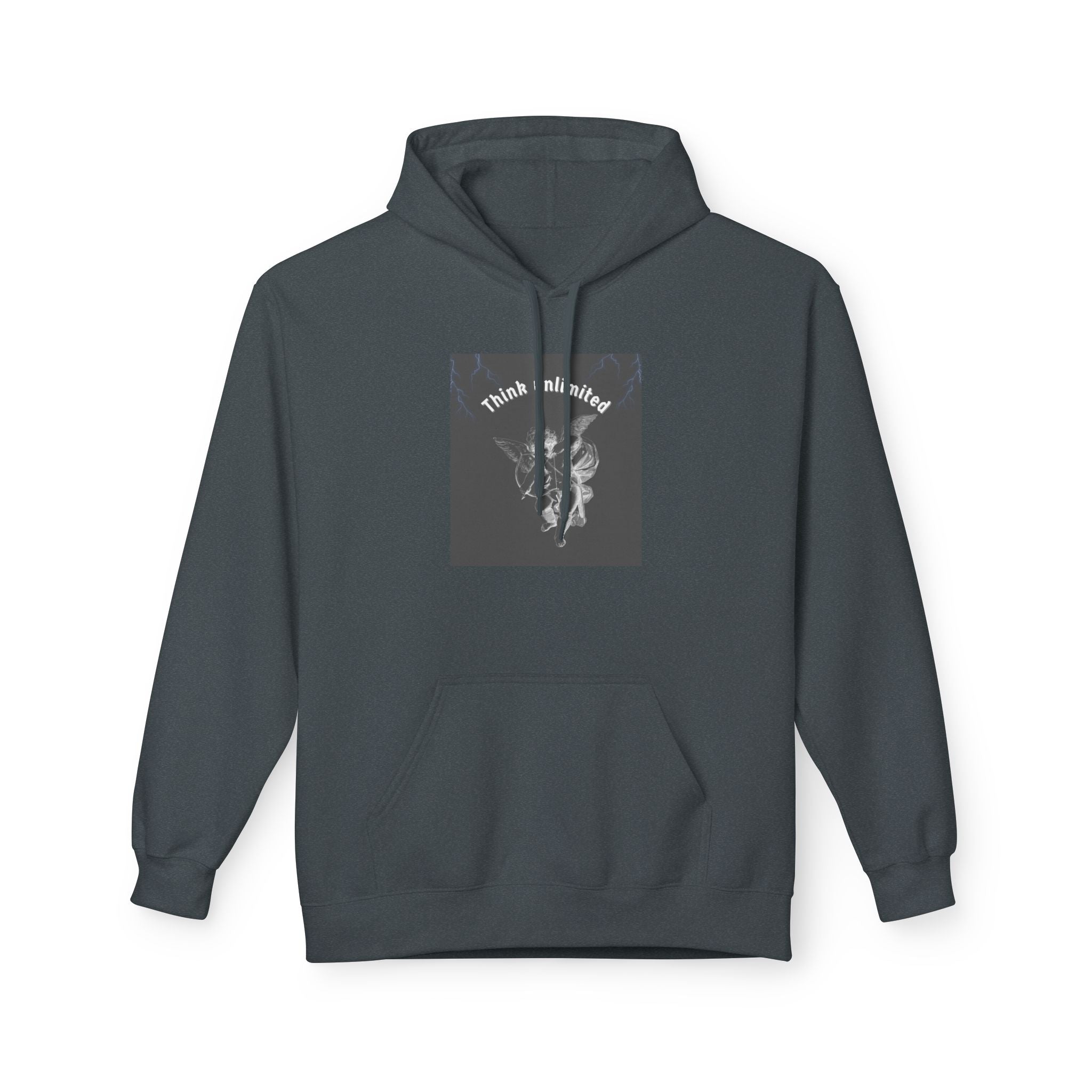 Think Unlimited Hoodie — Inspirational Angel Graphic Pullover