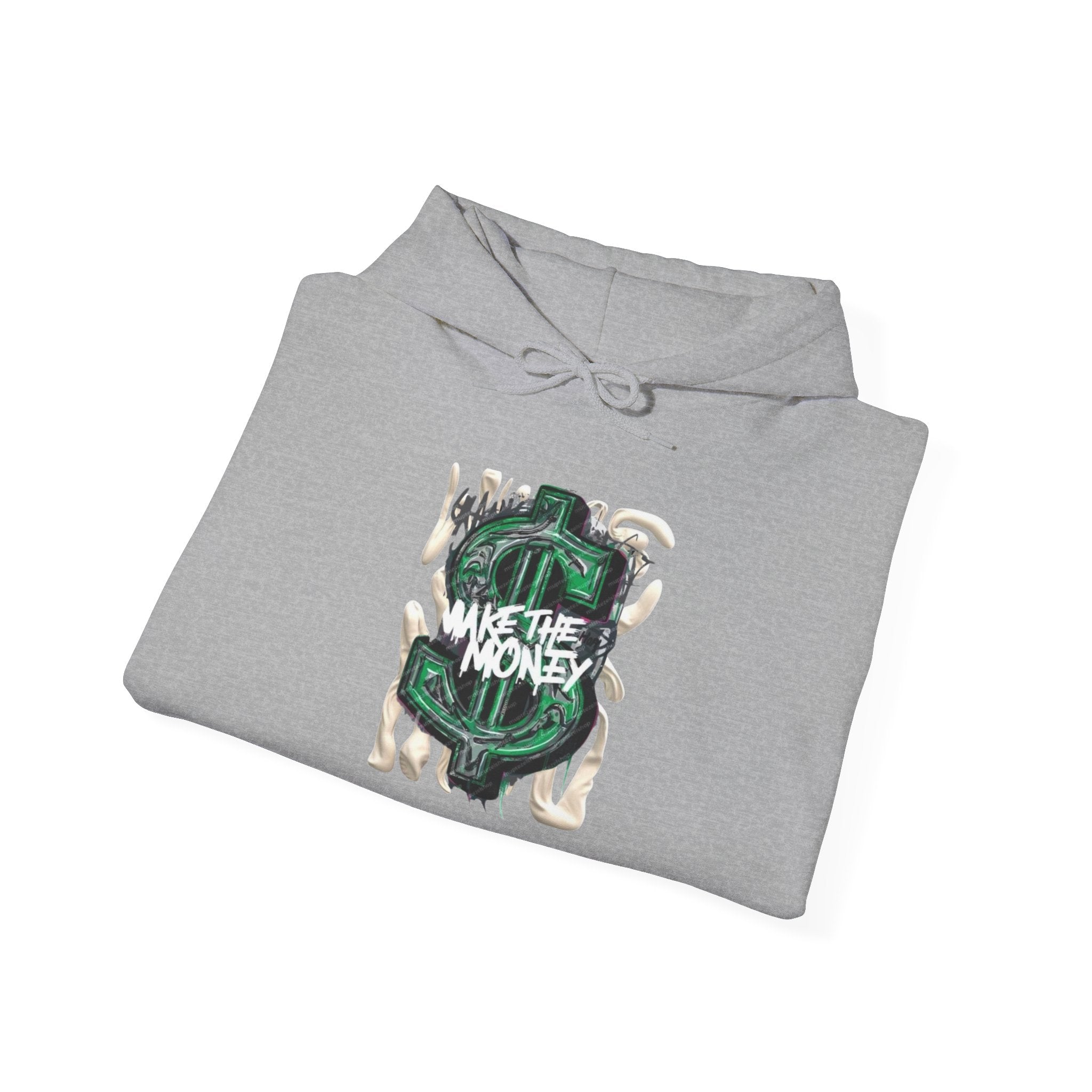 Make The Money Hoodie — Green Dollar Sign Graphic Pullover