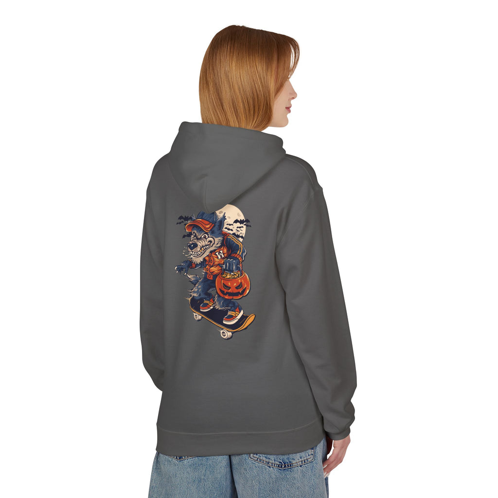 Skull Collage Hoodie — Grunge Floral Skull Graphic Pullover