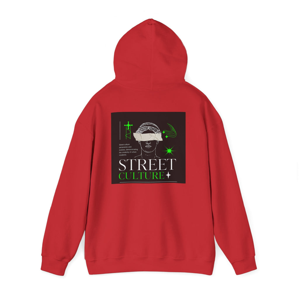 Street Culture Hoodie — Neon Green Graphic Urban Skull Sweatshirt