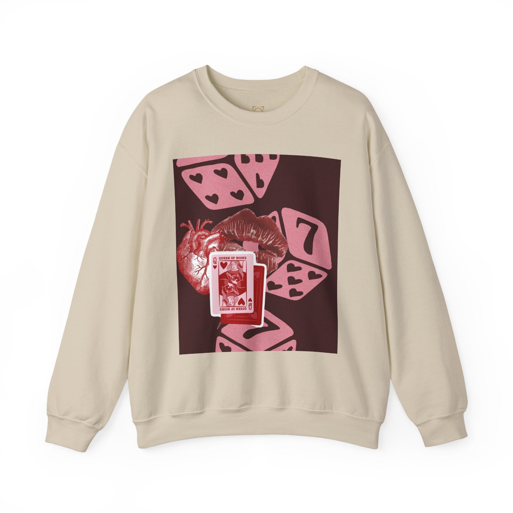 Lucky Heart Dice Crewneck Sweatshirt — 'Legaciess' Logo Back