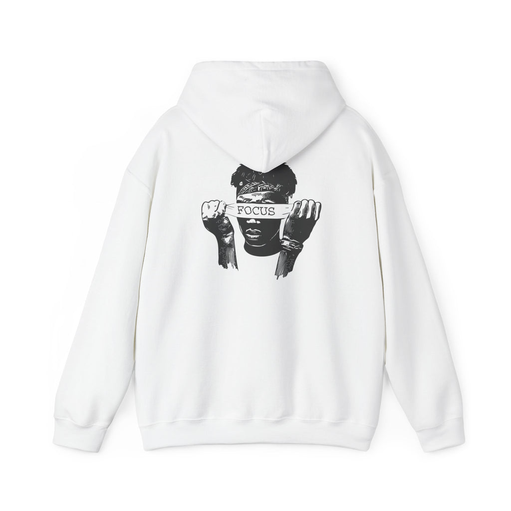Focus Graphic Hoodie — Monochrome Motivational Streetwear