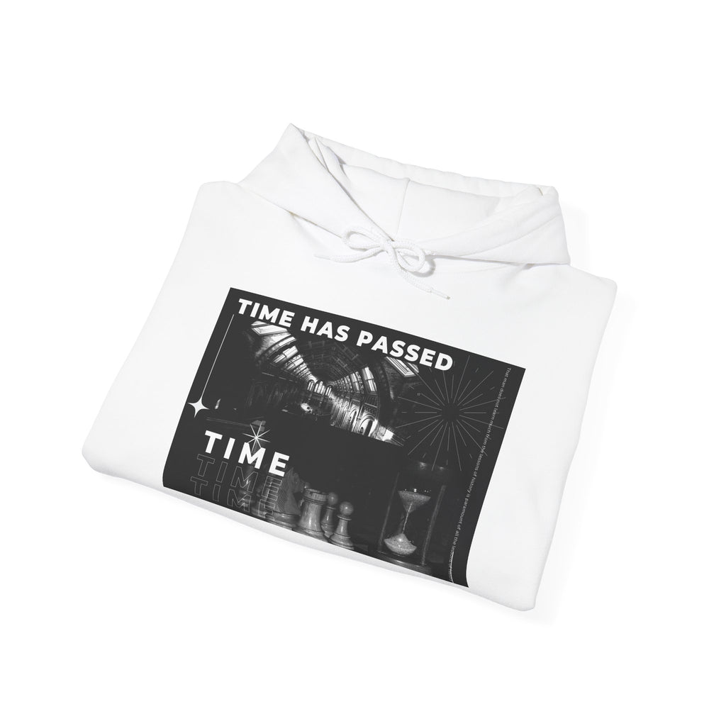 Time Has Passed Hoodie — Vintage Chess Graphic Hooded Sweatshirt