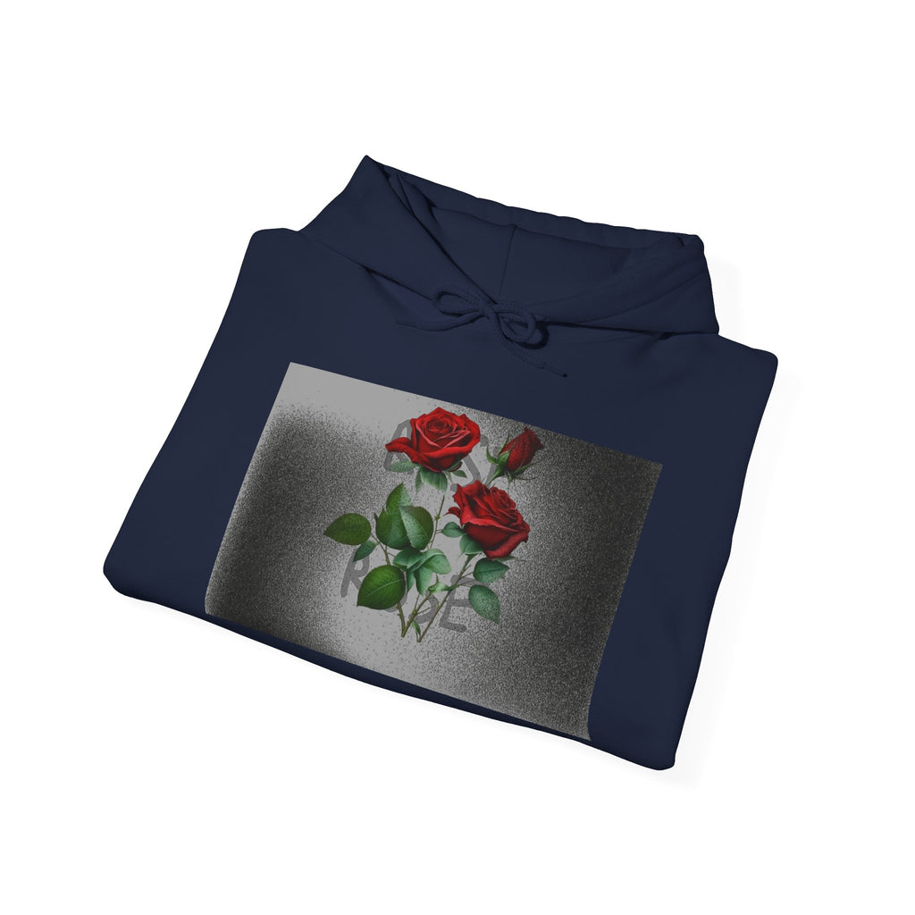 Rose Bloom Hoodie — Vintage Red Roses Graphic Pullover