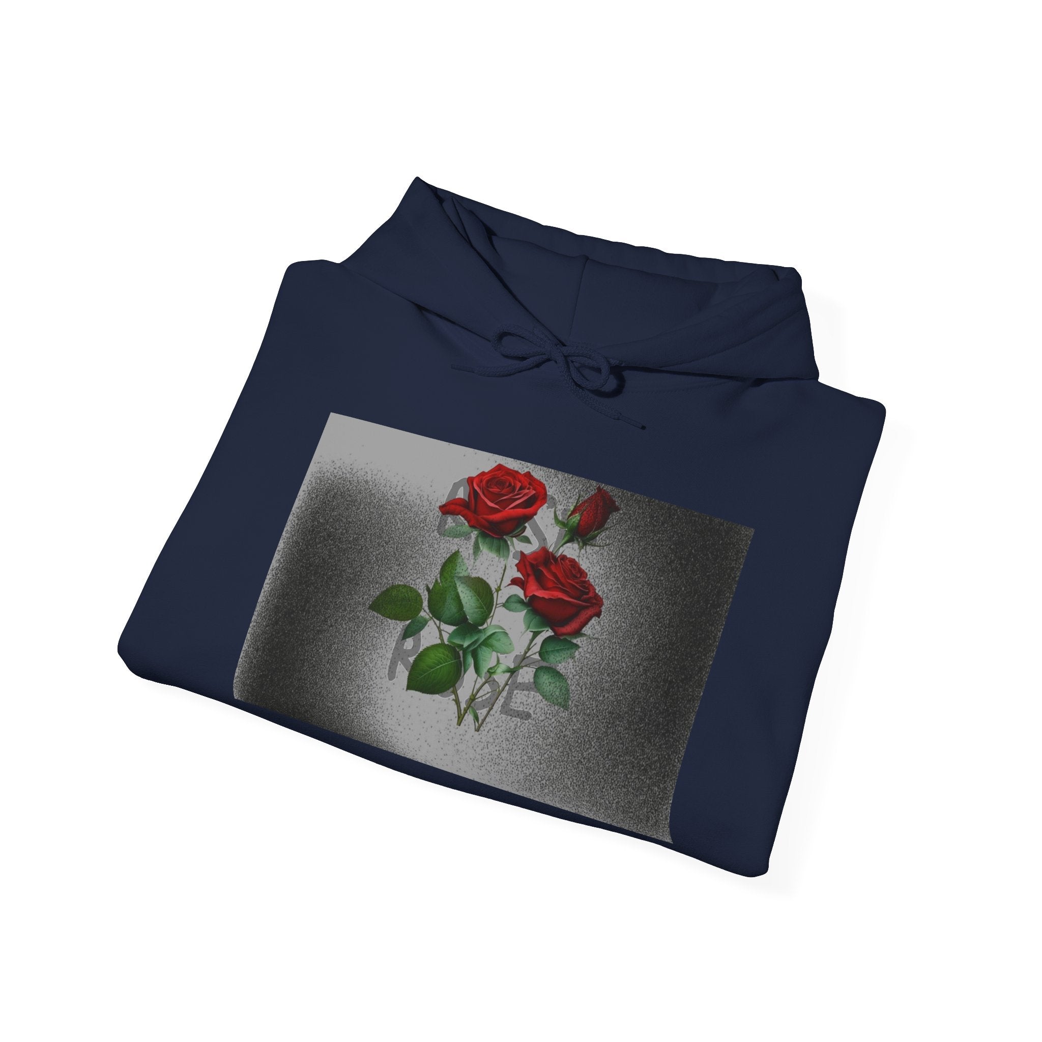 Rose Bloom Hoodie — Vintage Red Roses Graphic Pullover