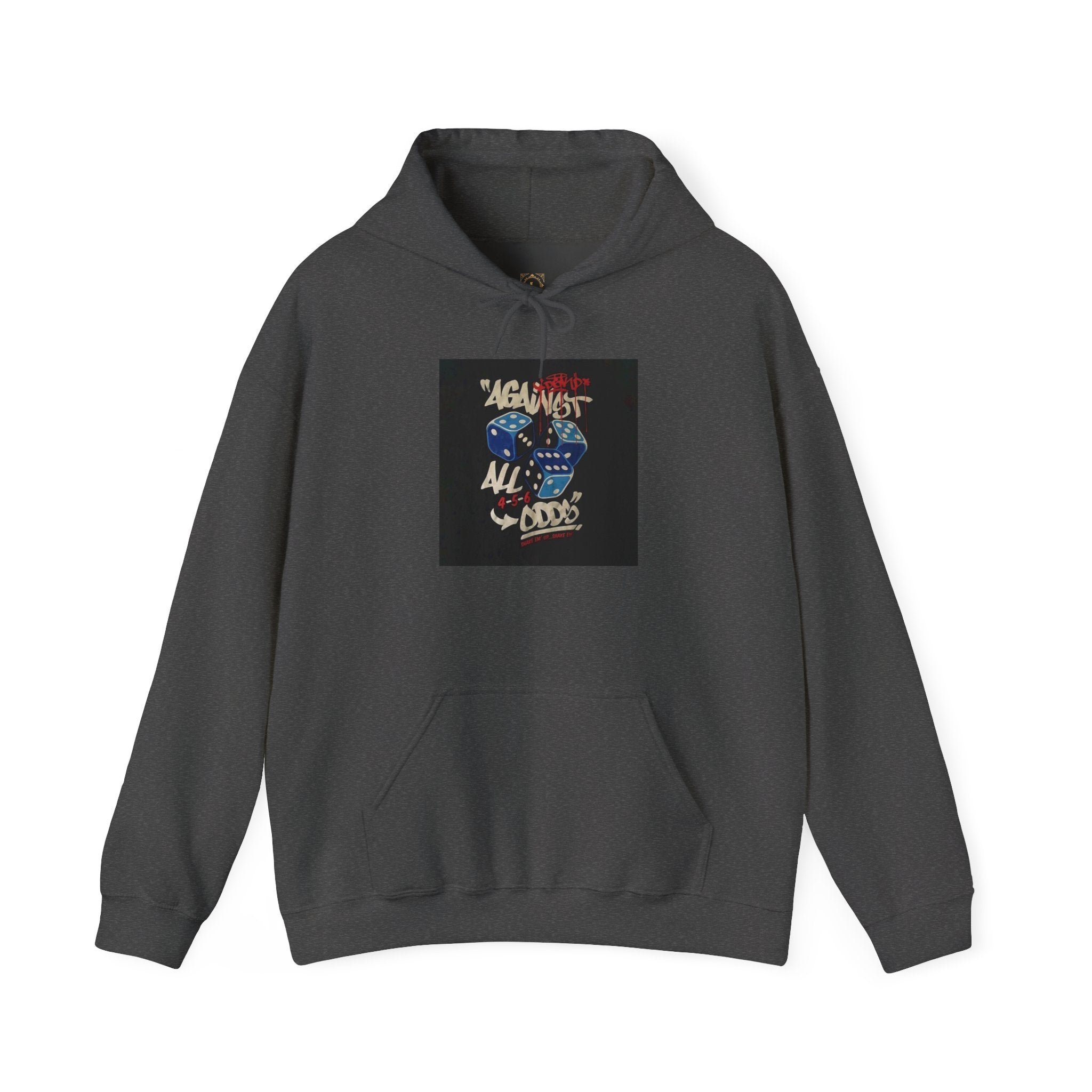 Against All Odds Hoodie — Vintage Dice Graphic Pullover