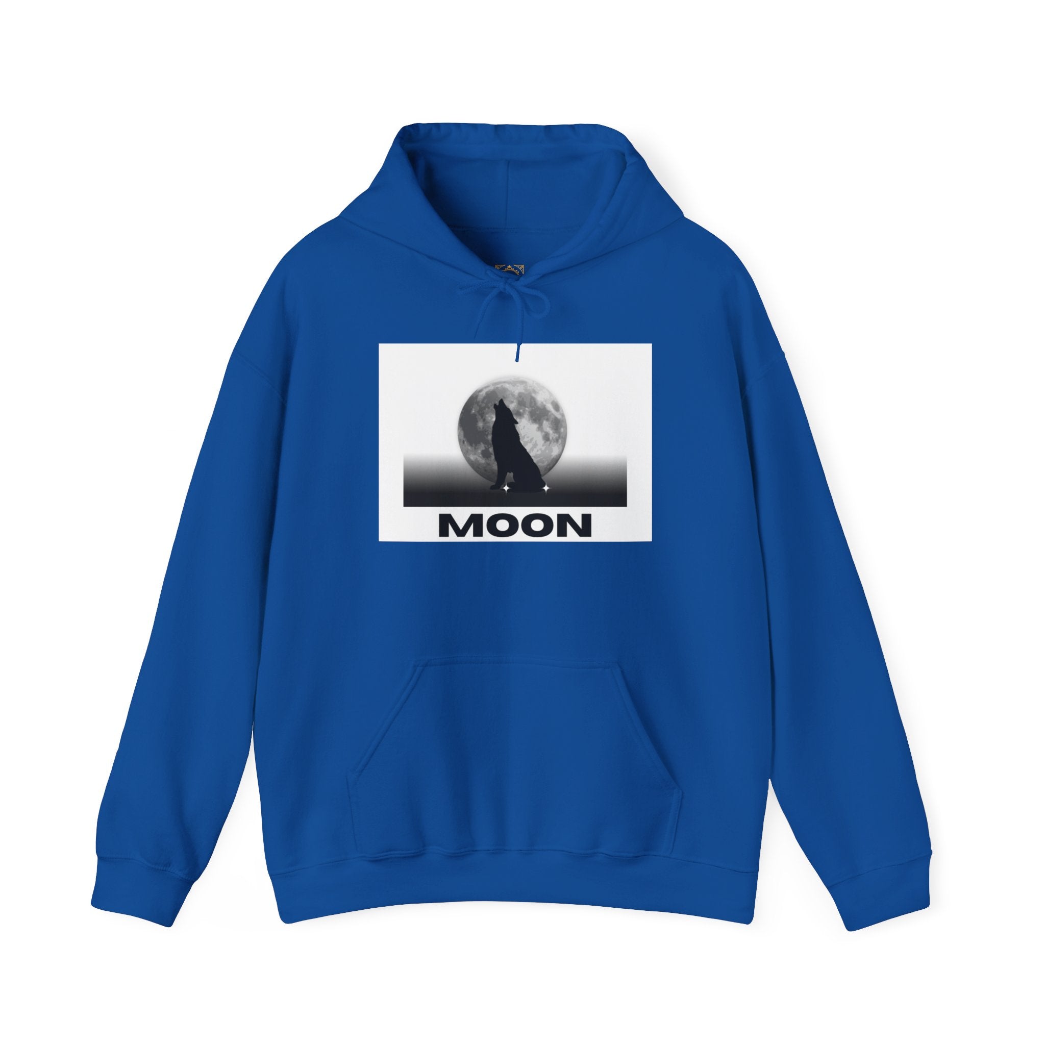 Moon Wolf Hoodie - Silhouette Moon Graphic Sweatshirt