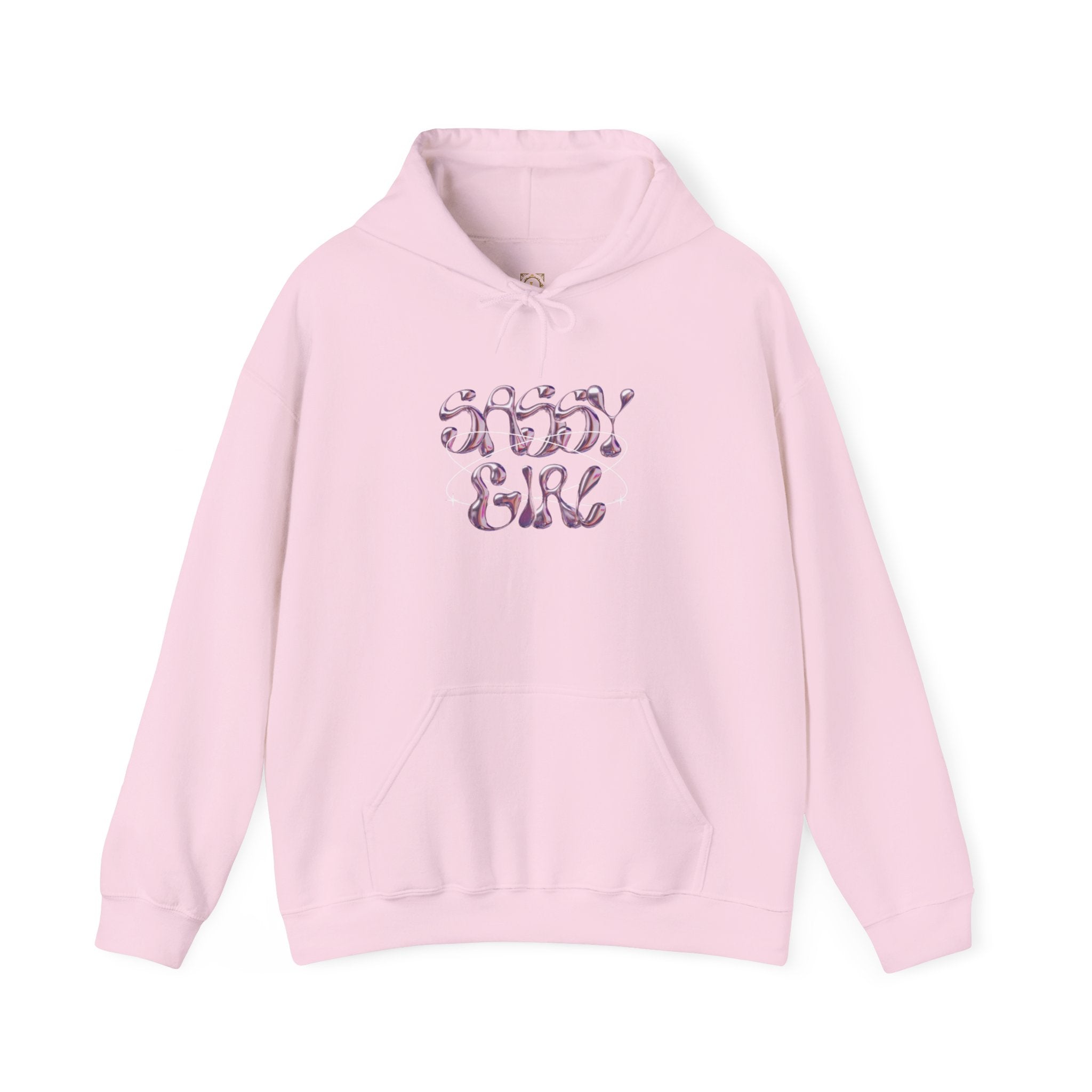Hoodie — "Shady Girl" Retro Pink Marble Graphic Hoodie