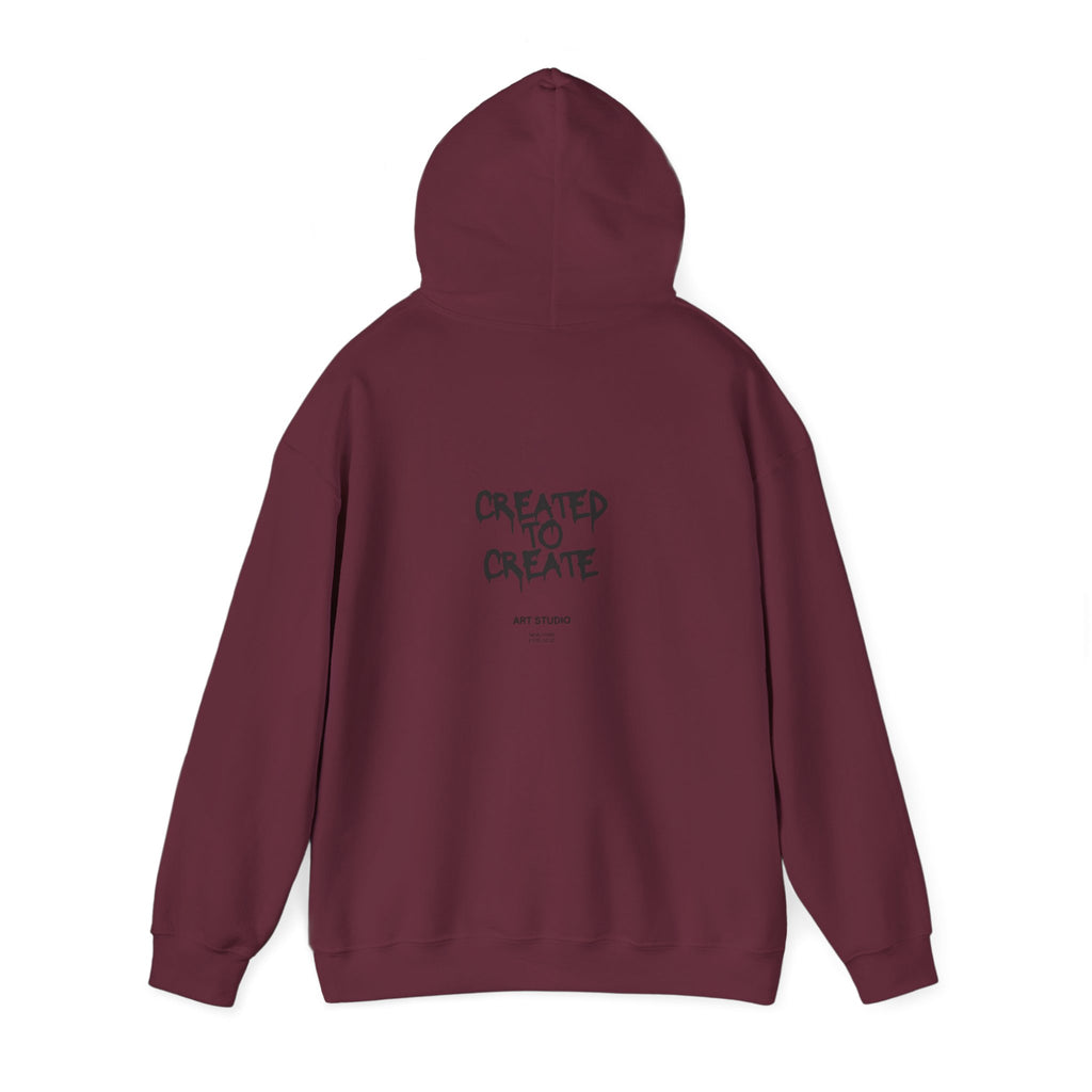 Created to Create Hoodie – Inspirational Artist Sweatshirt