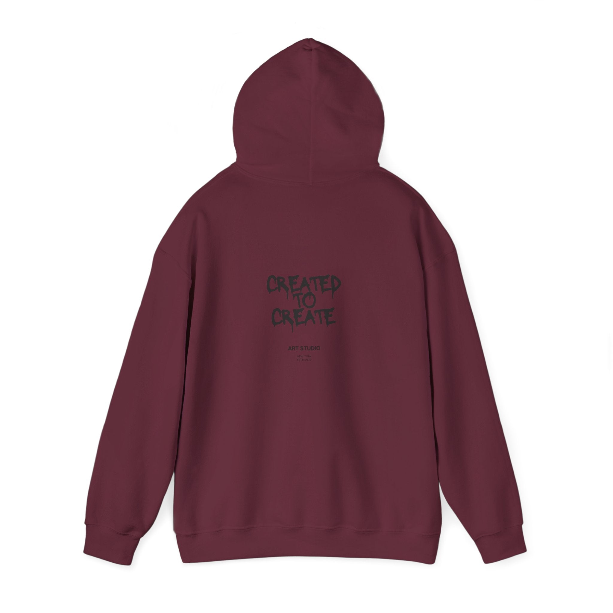 Created to Create Hoodie – Inspirational Artist Sweatshirt