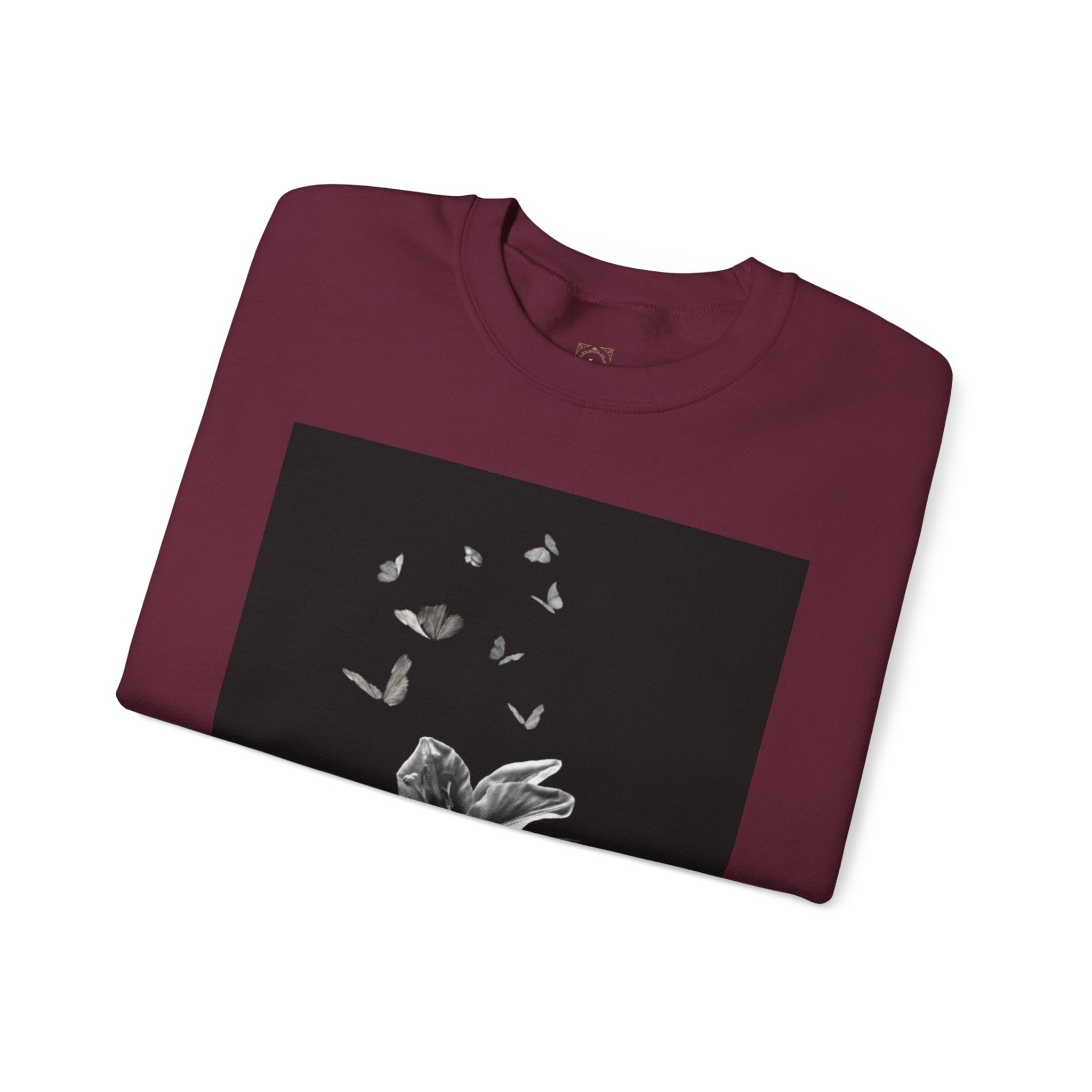 Floral Butterfly Crewneck Sweatshirt