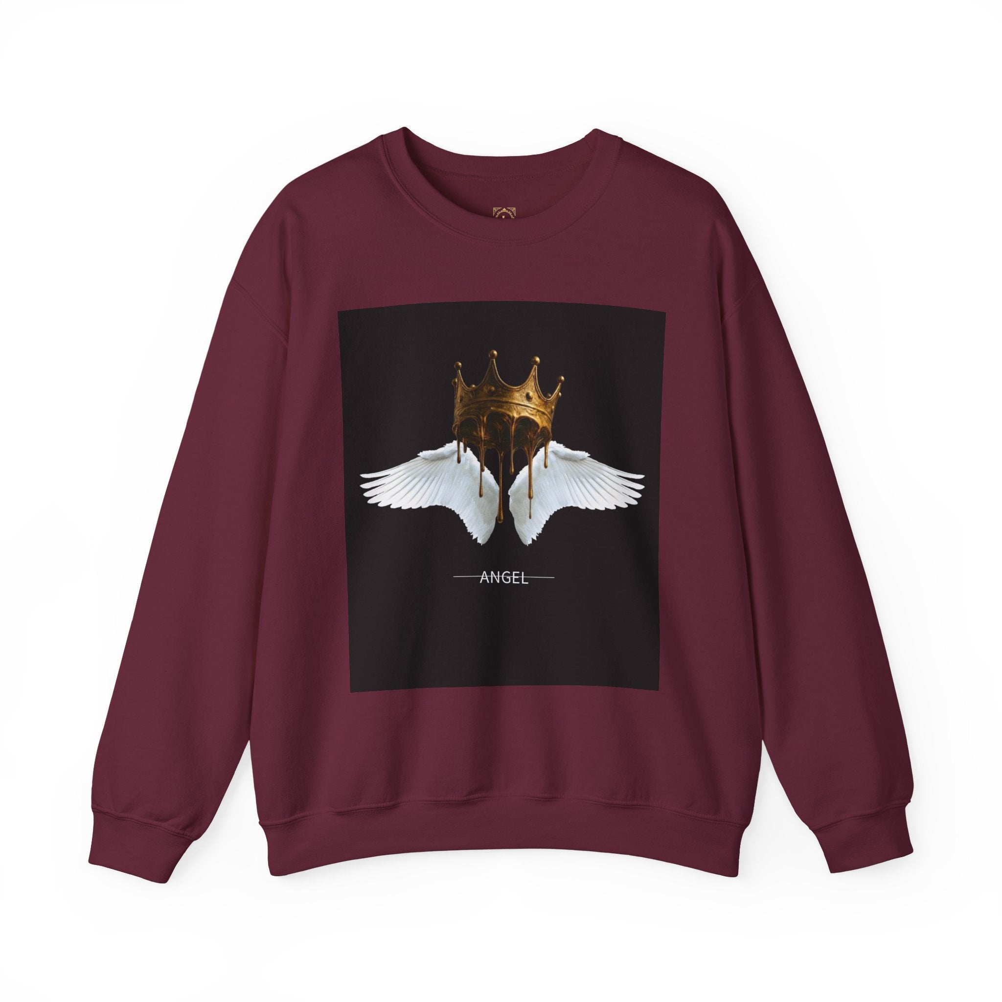 Angel Wings & Dripping Crown Crewneck Sweatshirt