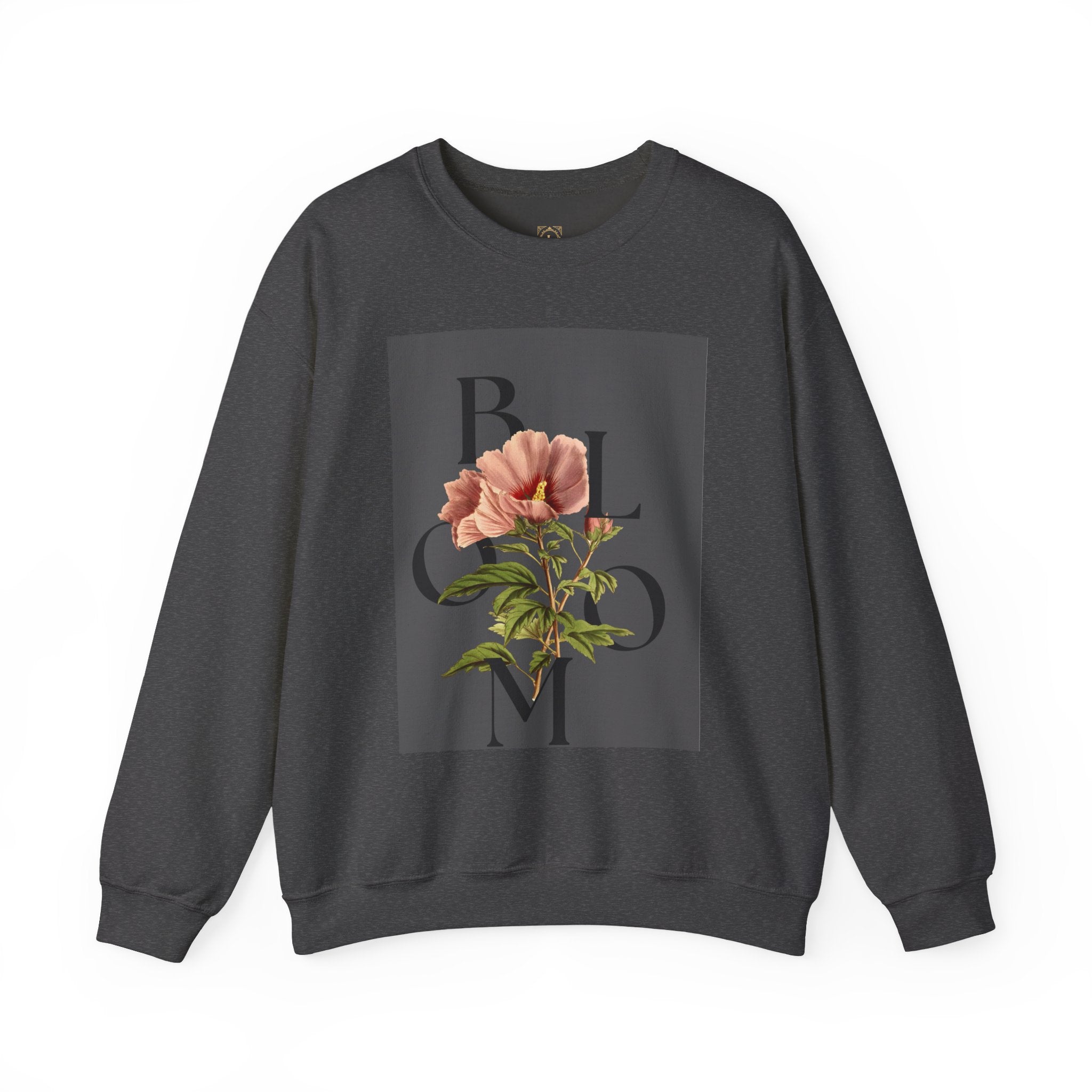 Floral Bloom Sweatshirt — Vintage Pink Flower Graphic Crewneck