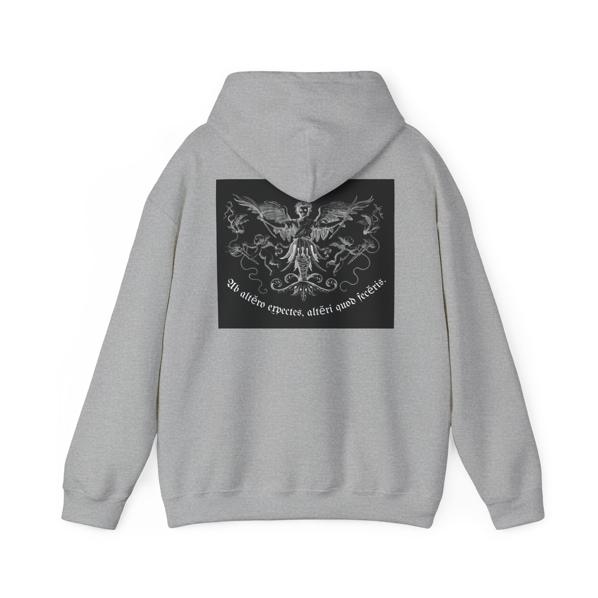 Phoenix Crest Hoodie — "We alone create, alone save, alone" Gothic Graphic Sweatshirt