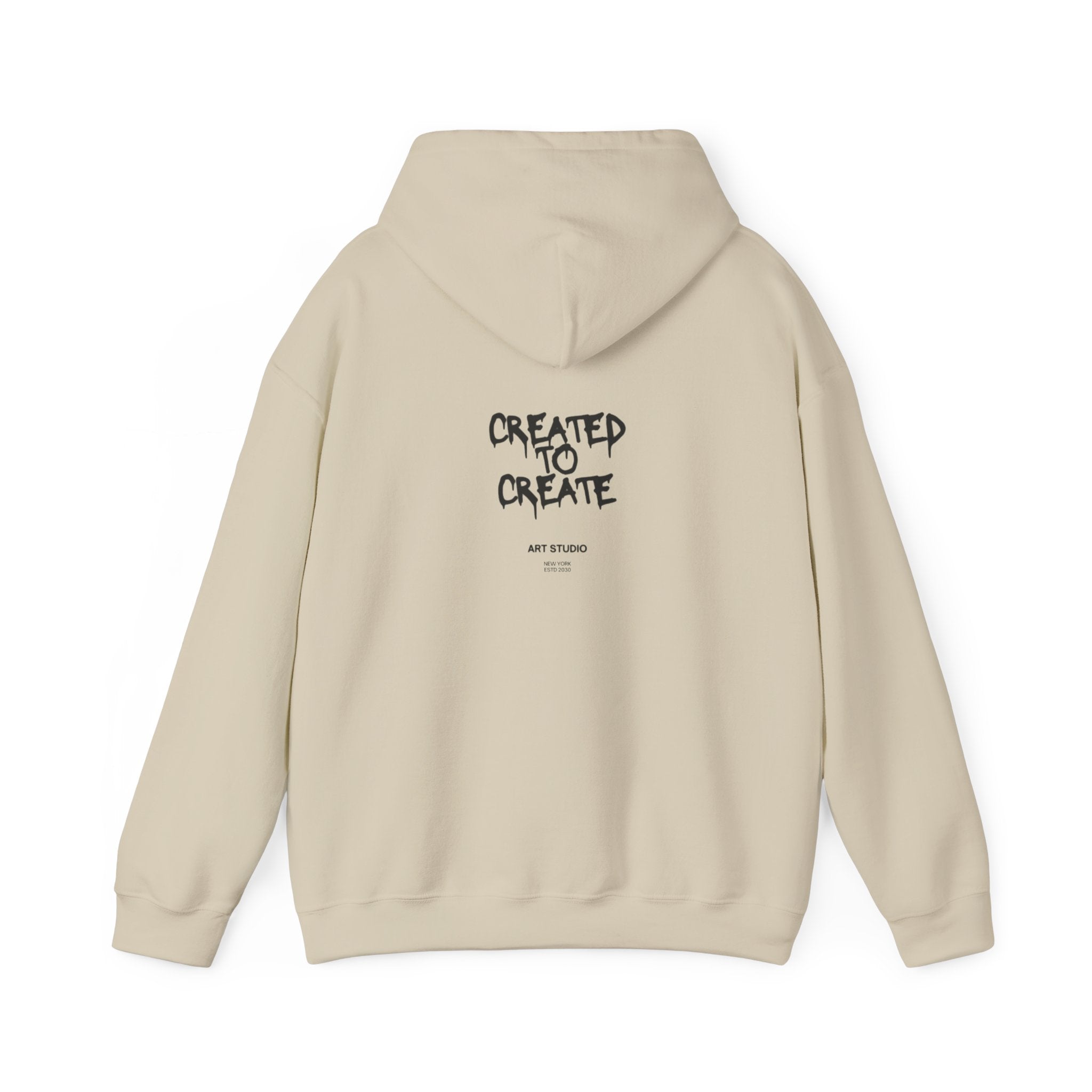 Created to Create Hoodie – Inspirational Artist Sweatshirt
