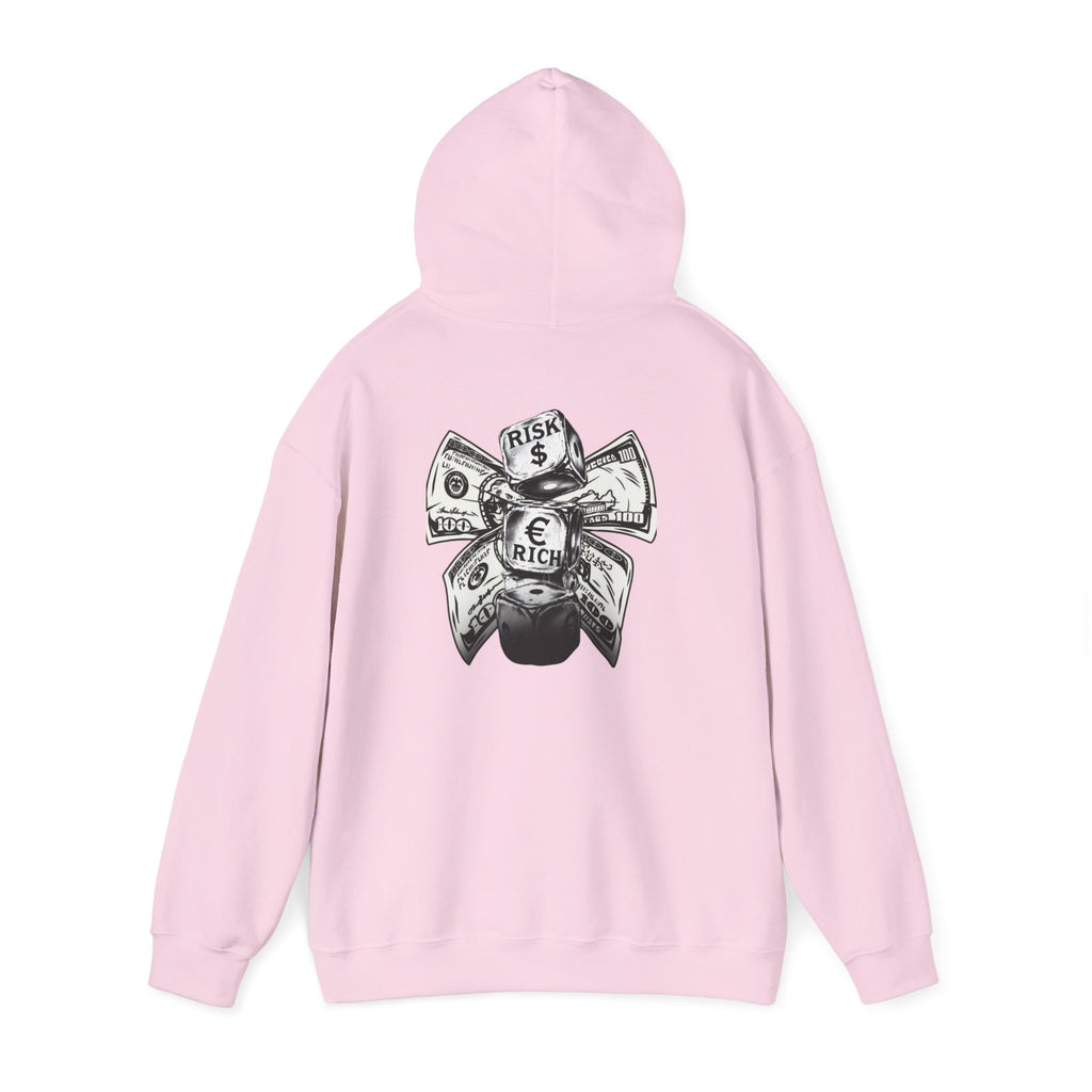 Money Bow Hoodie — Graphic Dollar Knot “Get Rich” Pullover