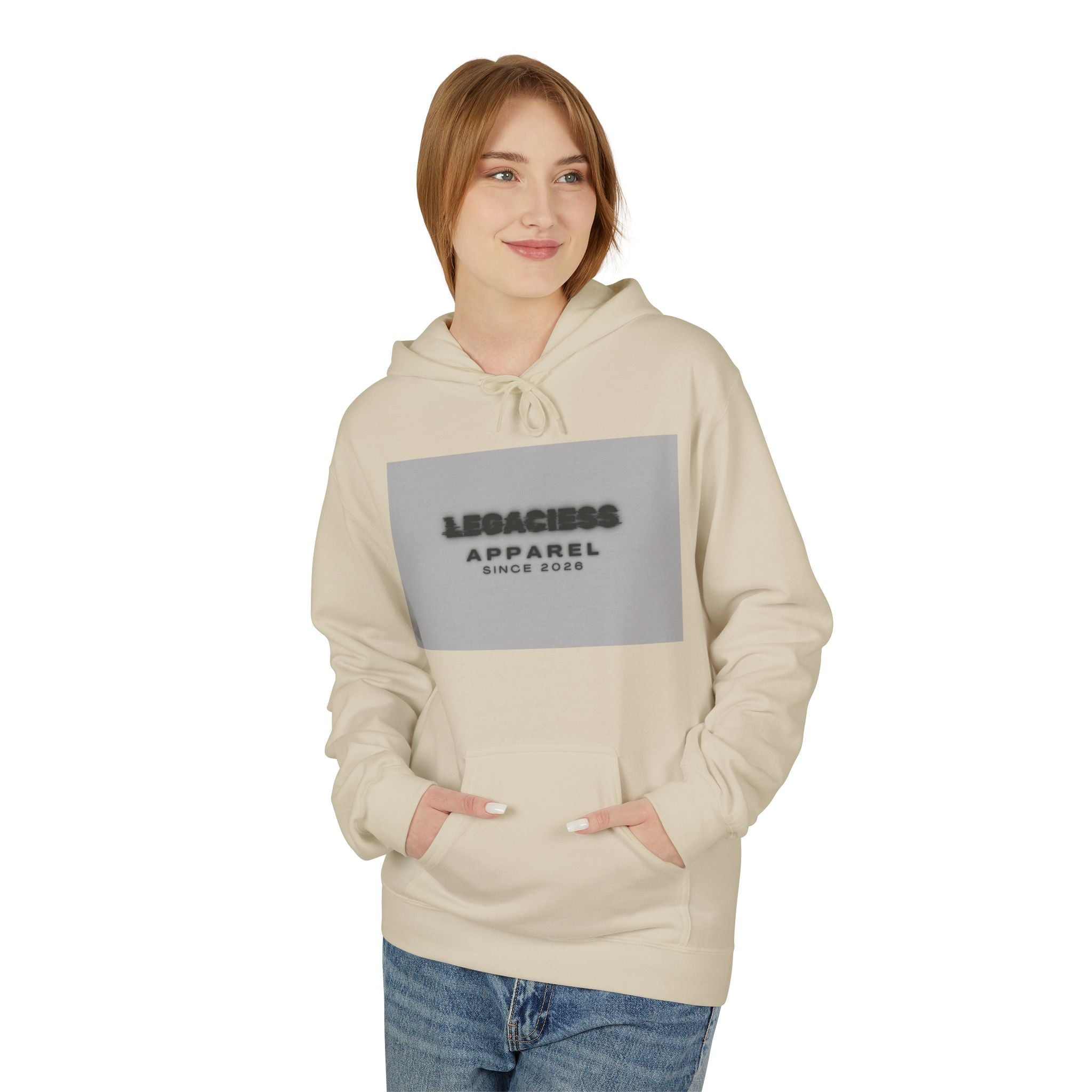 Hoodie — 'Legacies Apparel Since 2028' Minimal Logo Pullover