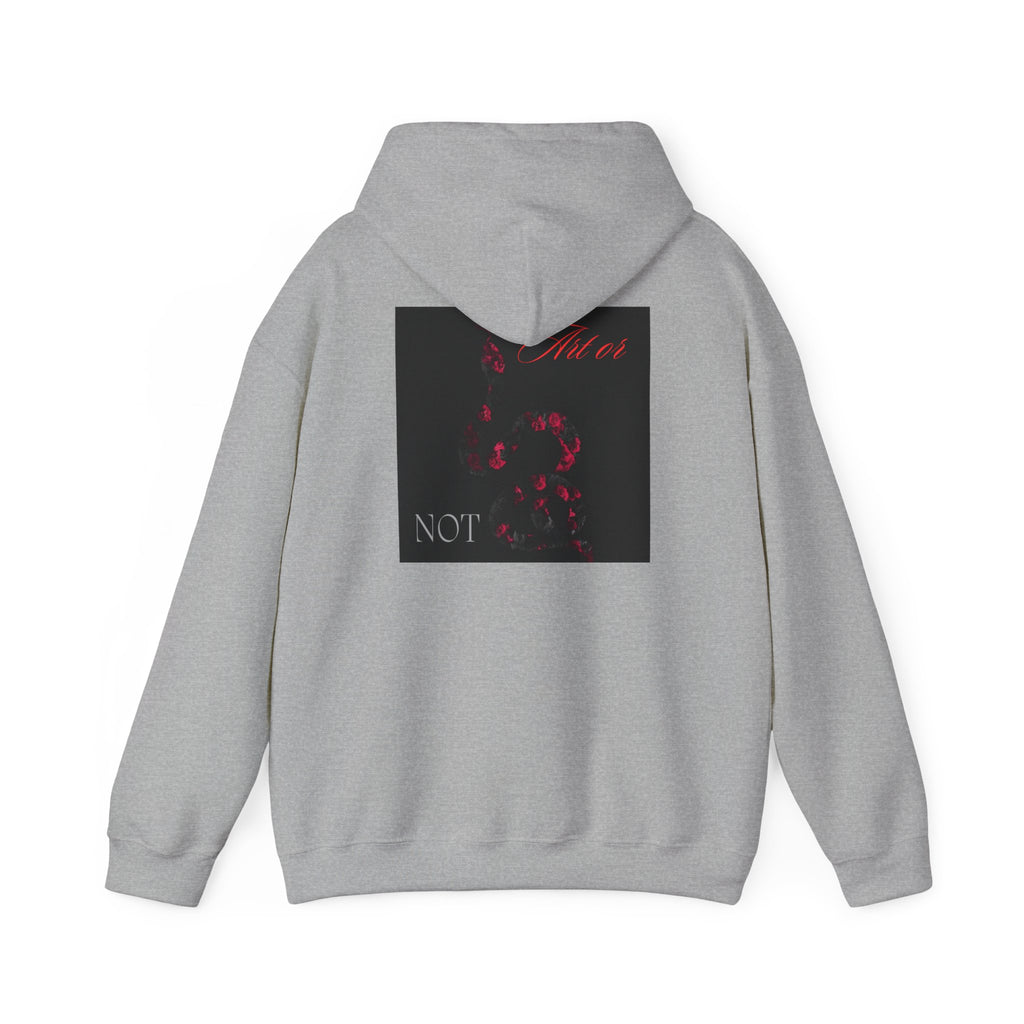 Hoodie — Gothic Red Roses 'Not Mine' Graphic Pullover