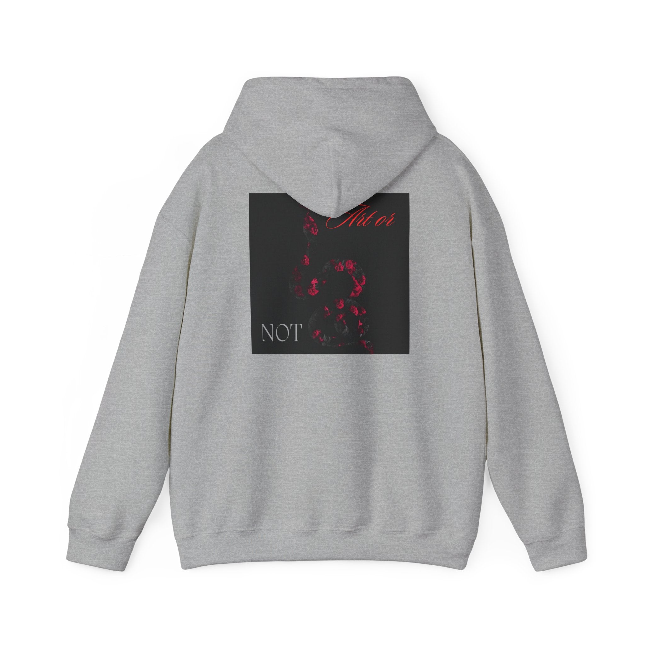 Hoodie — Gothic Red Roses 'Not Mine' Graphic Pullover