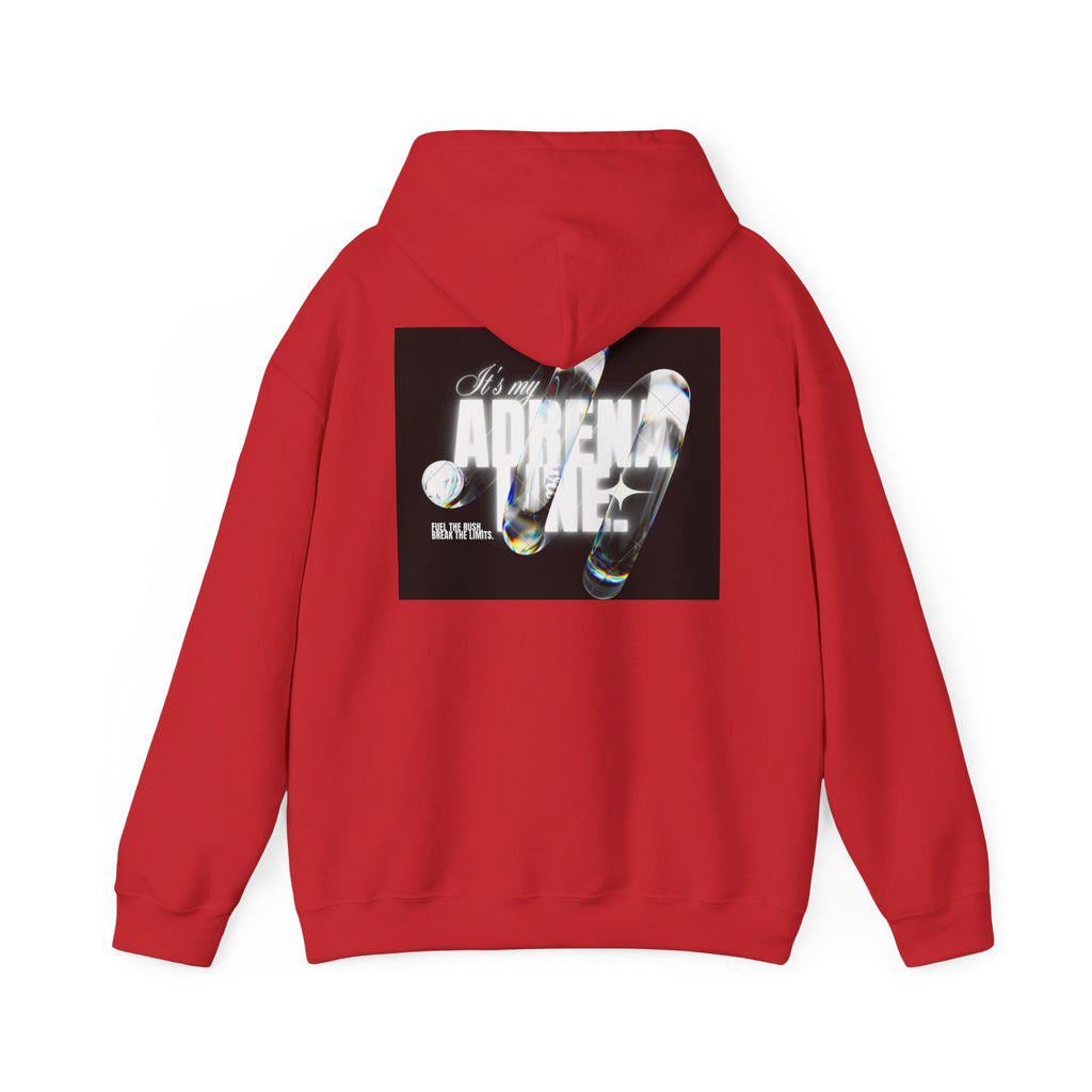 Bubble Text 'Adrenaline' Graphic Hoodie — Urban Streetwear Pullover