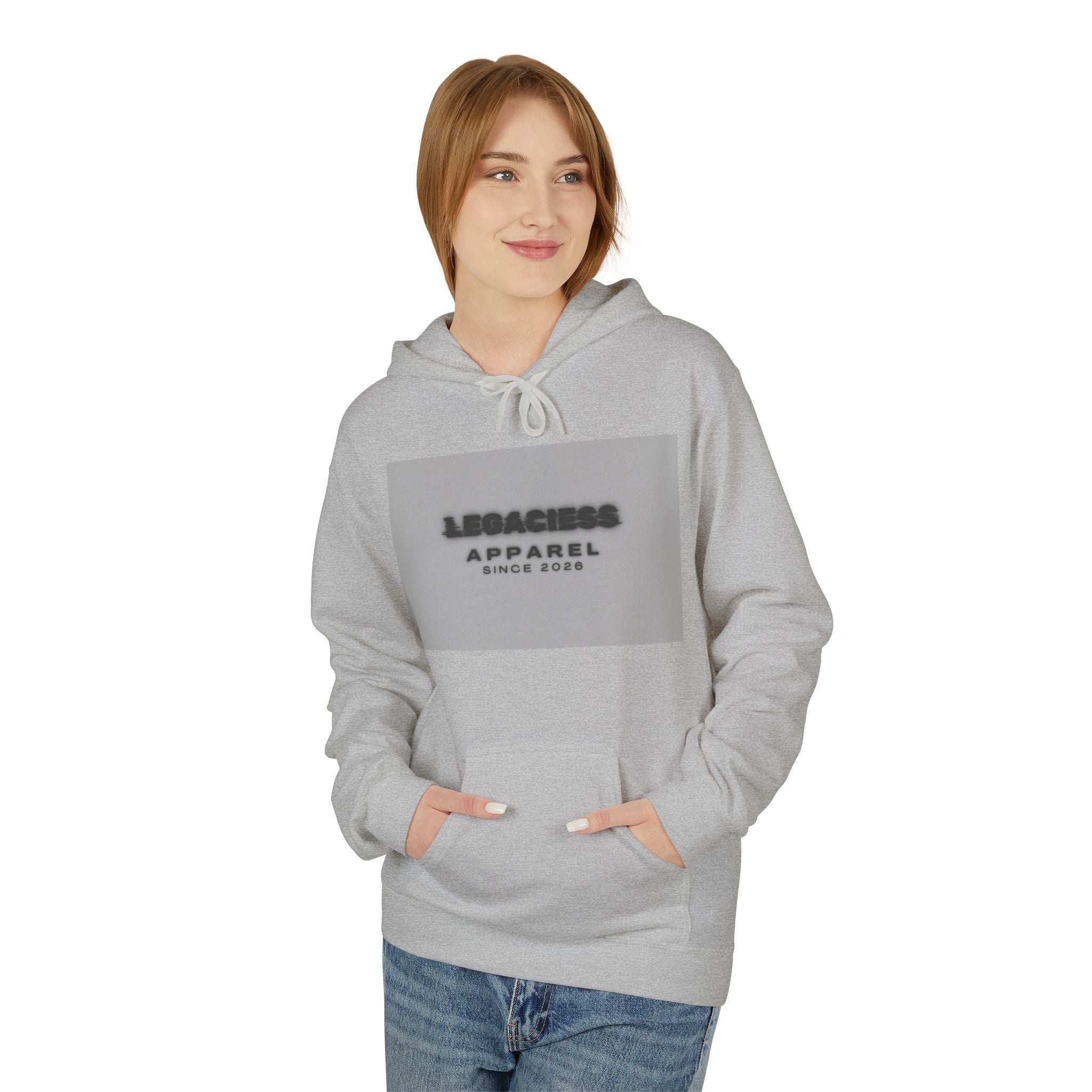 Hoodie — 'Legacies Apparel Since 2028' Minimal Logo Pullover