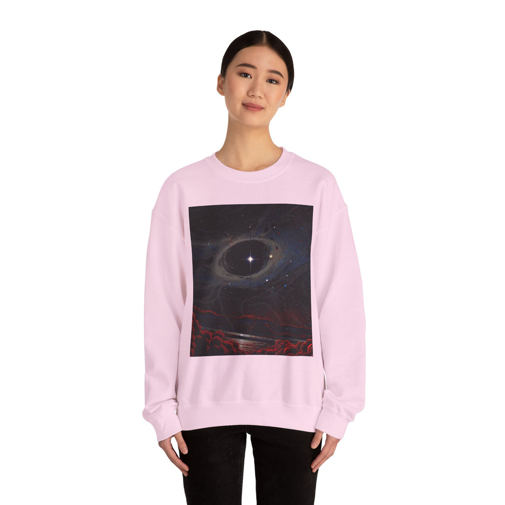 Cosmic Eclipse Crewneck Sweatshirt — 'Legaciess' Logo Back