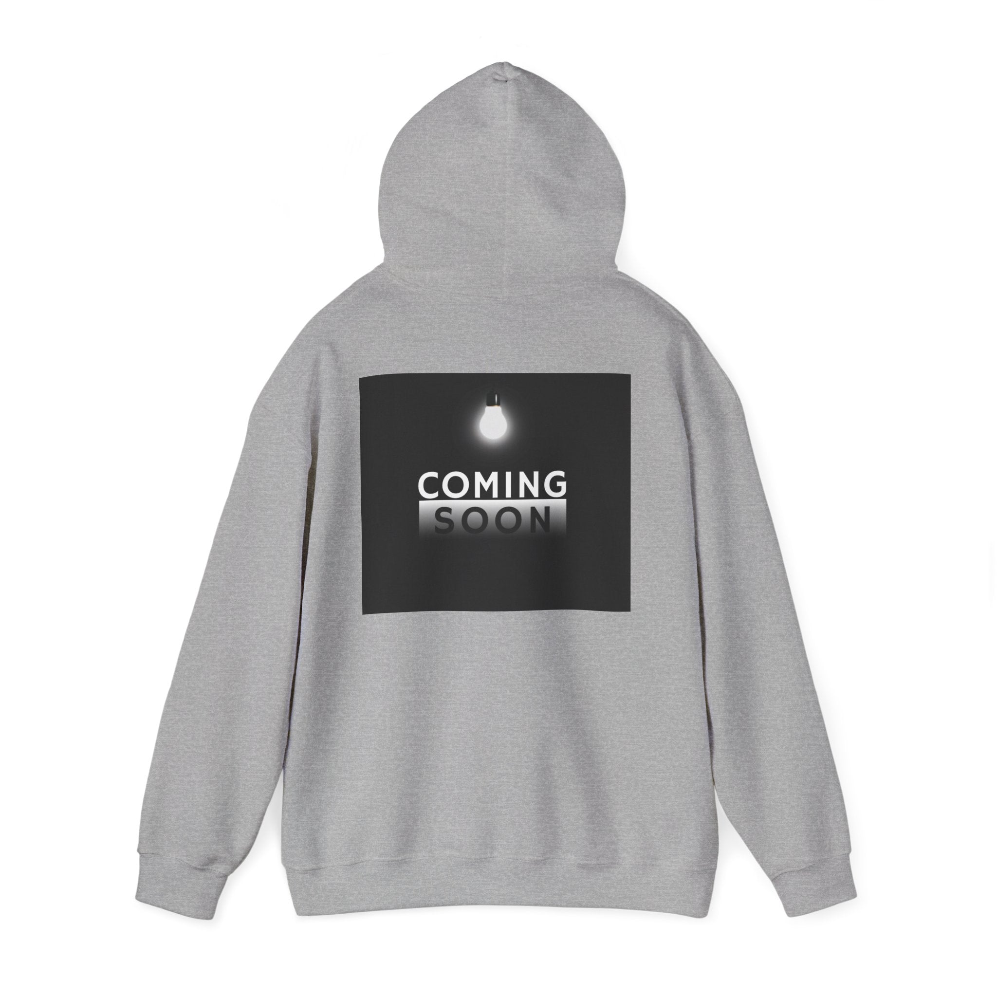 Coming Soon Hoodie - Minimal Neon Sign Pullover