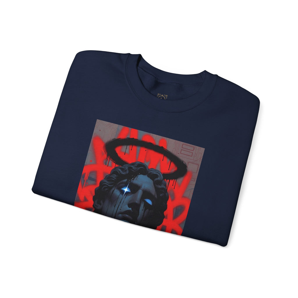 Street Art Statue Crewneck Sweatshirt